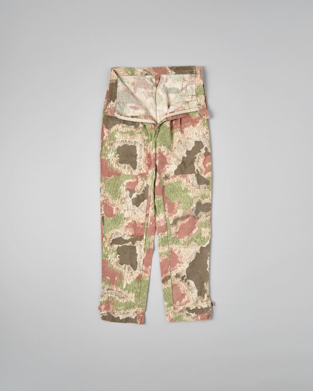 【~60's】Czechoslovakian Army Sumpfmuster Pattern Camouflage 2 Tuck Double Knee Trousers "Localmade"