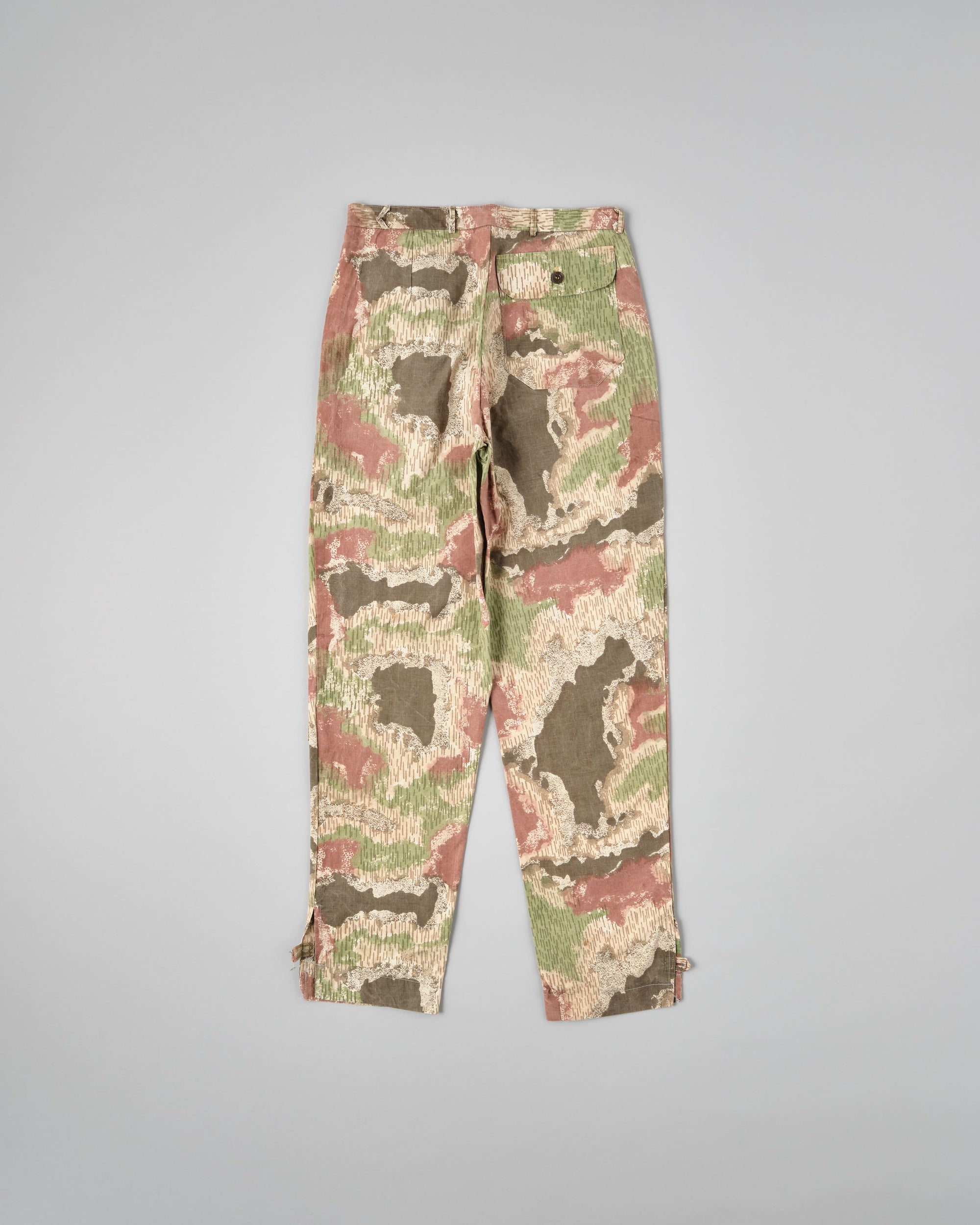 ［~60's］Czechoslovakian Army Sumpfmuster Pattern Camouflage 2 Tuck Double Knee Trousers "Localmade"