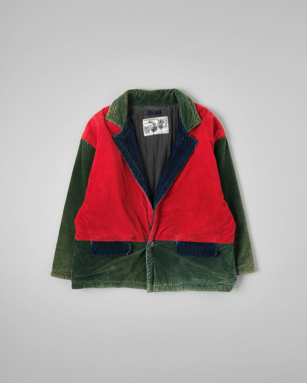 ［~90’s］Old NAF NAF Crazy Pattern Corduroy Jacket
