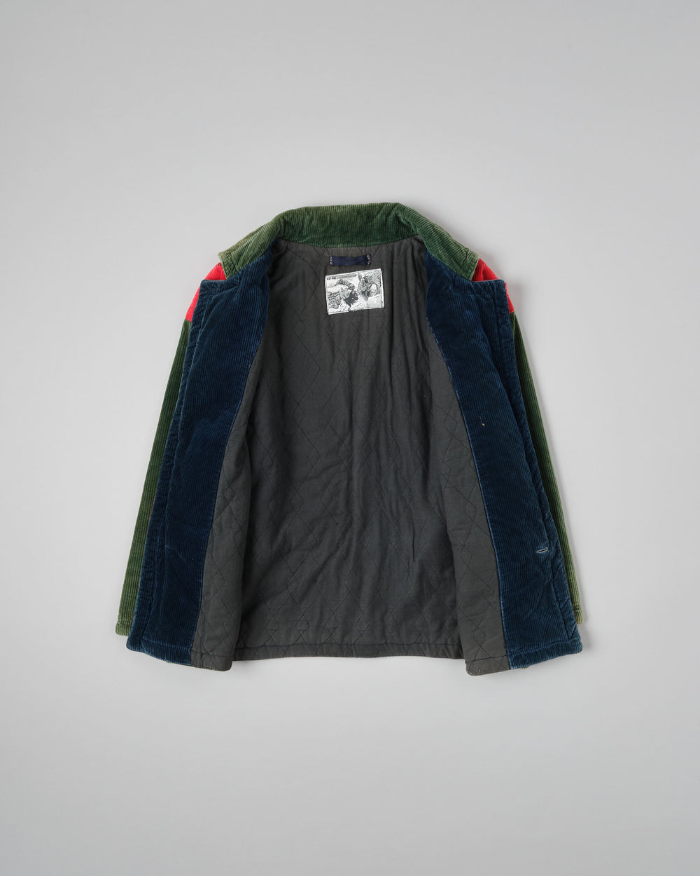 ［~90’s］Old NAF NAF Crazy Pattern Corduroy Jacket