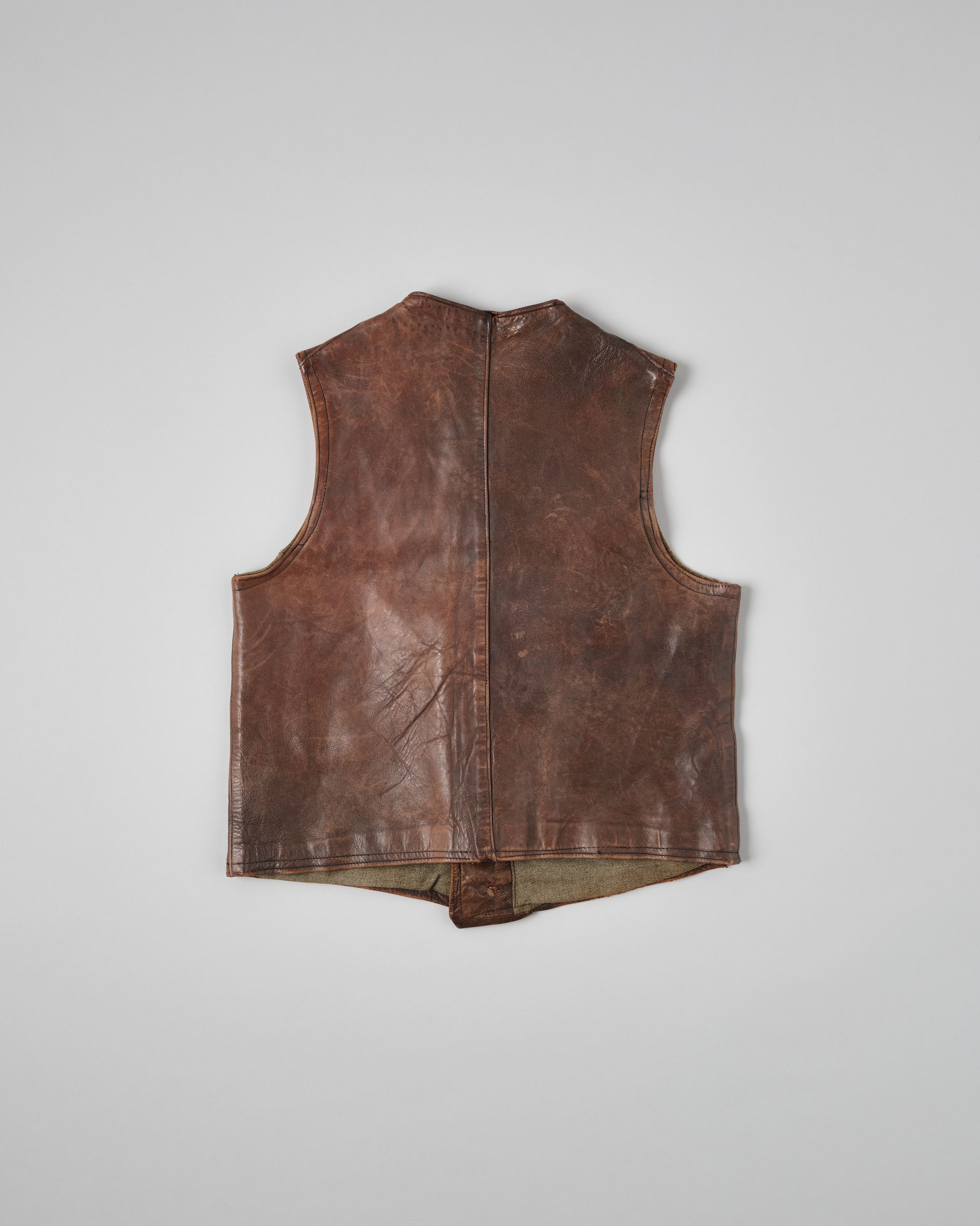 [~ 40's] Gilet en cuir cavalier de l'armée française