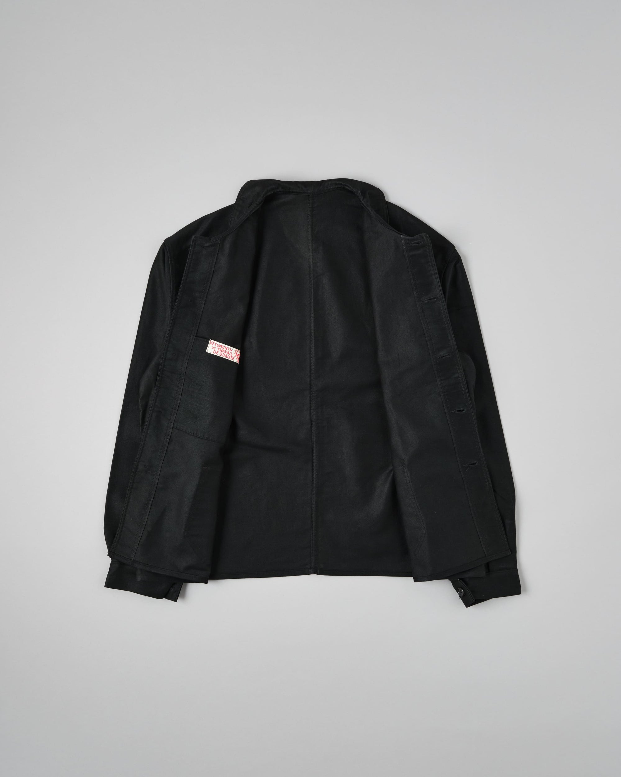 ［~50’s］French Vintage Black Moleskin Work Jacket "Dead Stock"