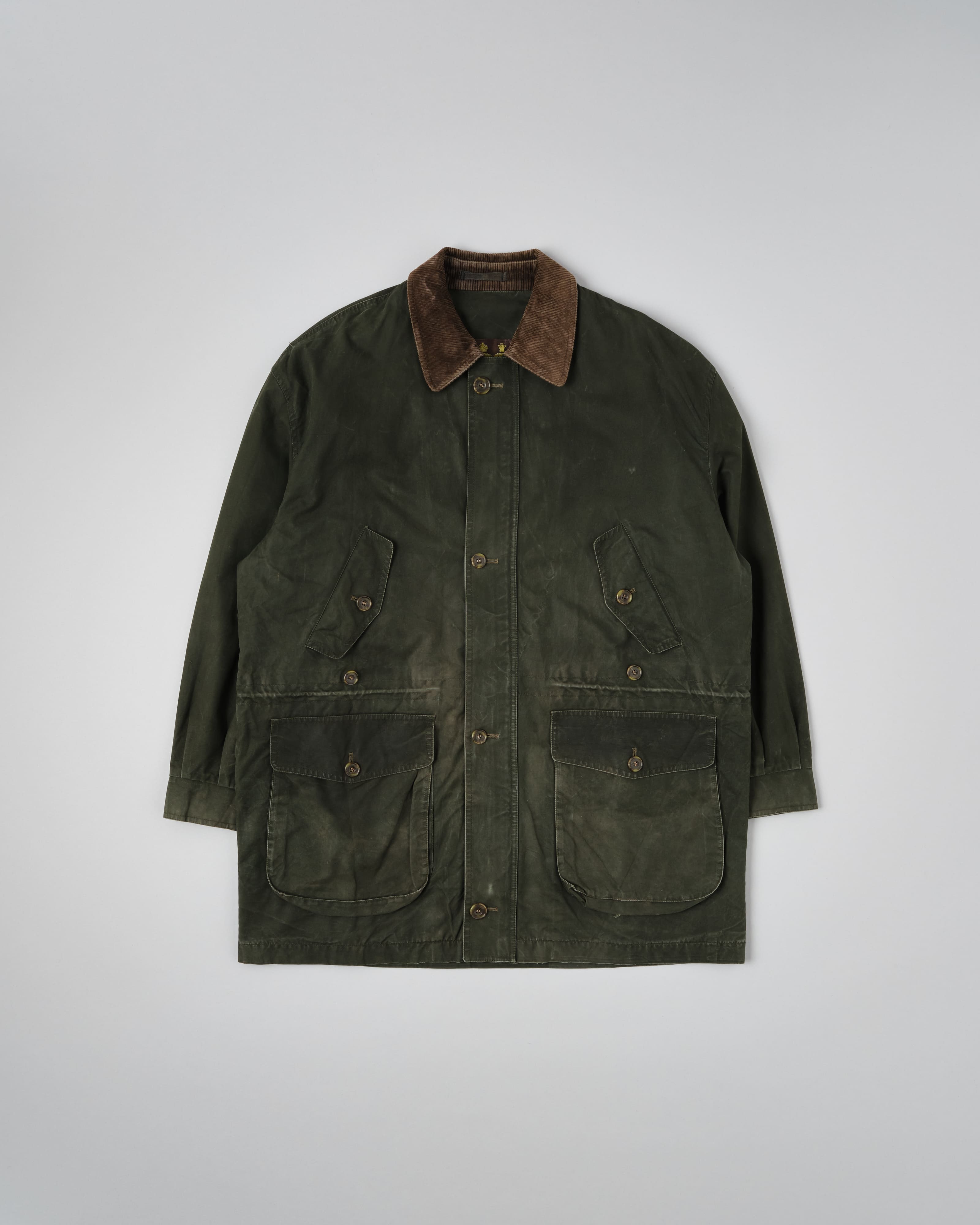 [~90's] Vintage Barbour Ventile Jacket "ENDURANCE" 3 Crest Size.44