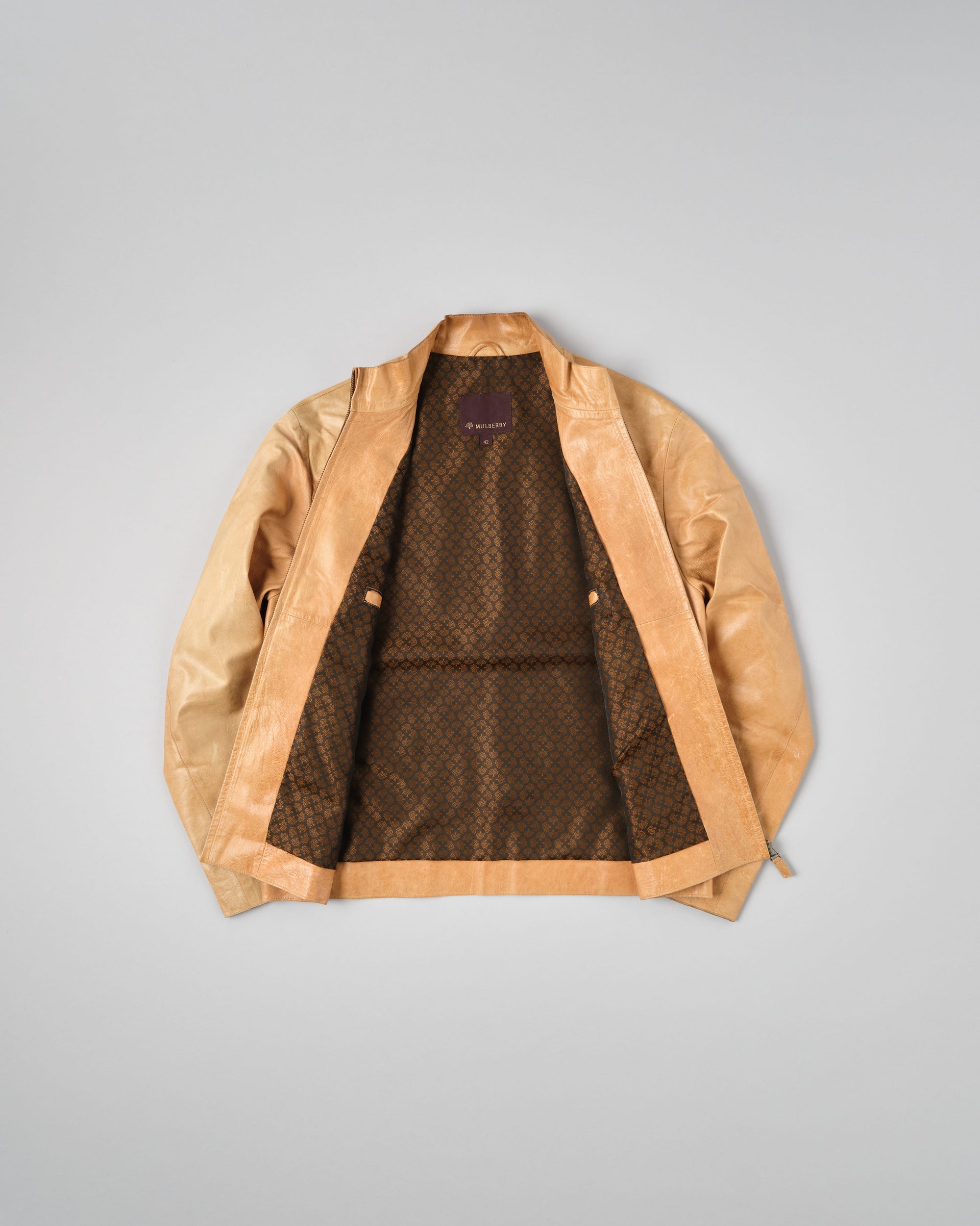 ［~90’s］Old MULBERRY Leather Jacket Size.42