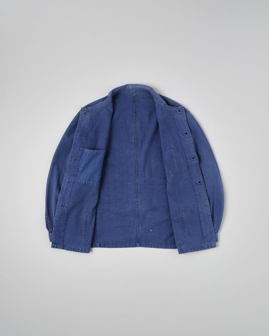 ［~50’s］French Vintage Deep Blue Metis Work Jacket 전체 사진