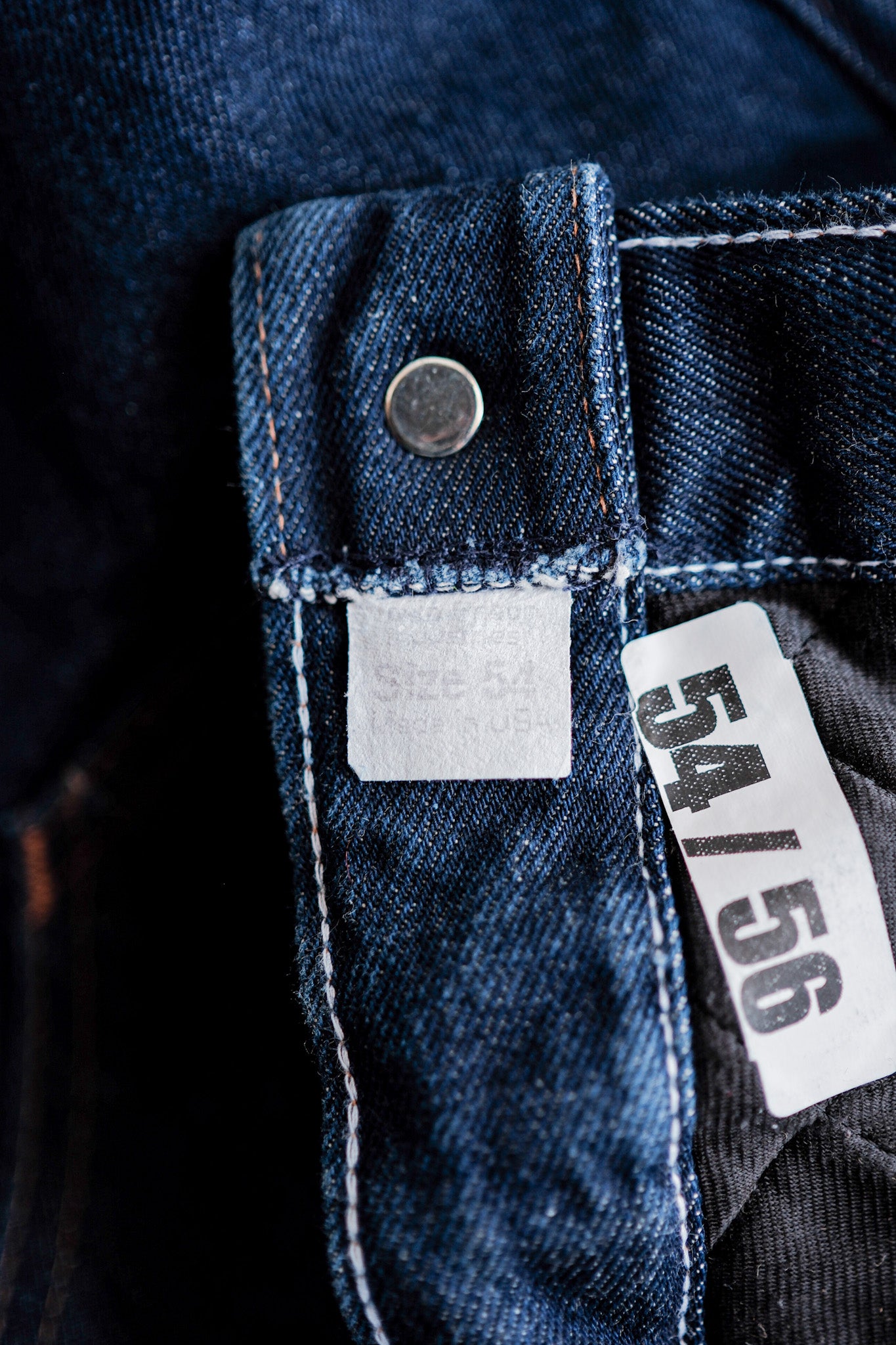 【~80's】American Vintage Raglan Sleeves Padded Denim Jacket Size.54