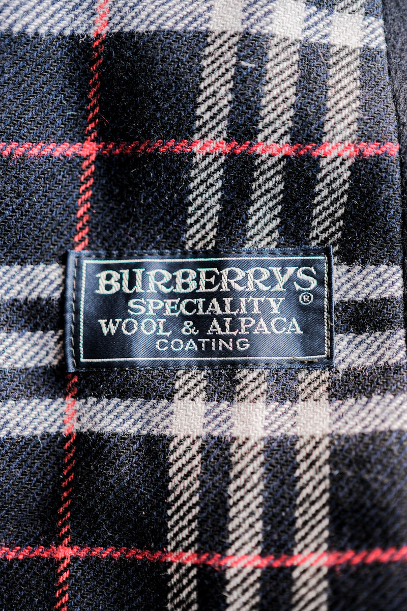 80's】Vintage Burberrys Single Raglan Wool & Alpaca Balmacaan