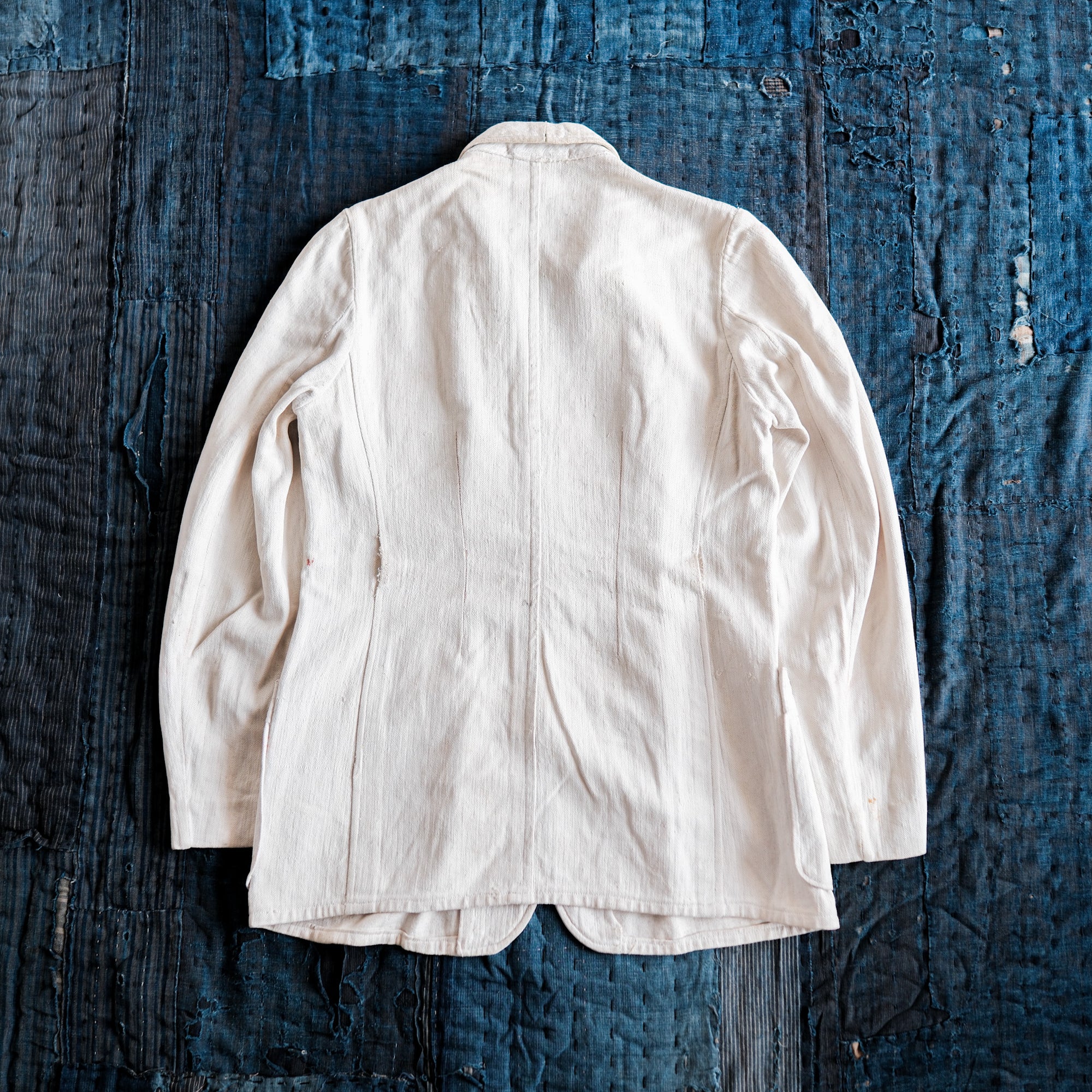 ［~30's］German Army Drillich HBT Linen Jacket "Unusual Pattern"