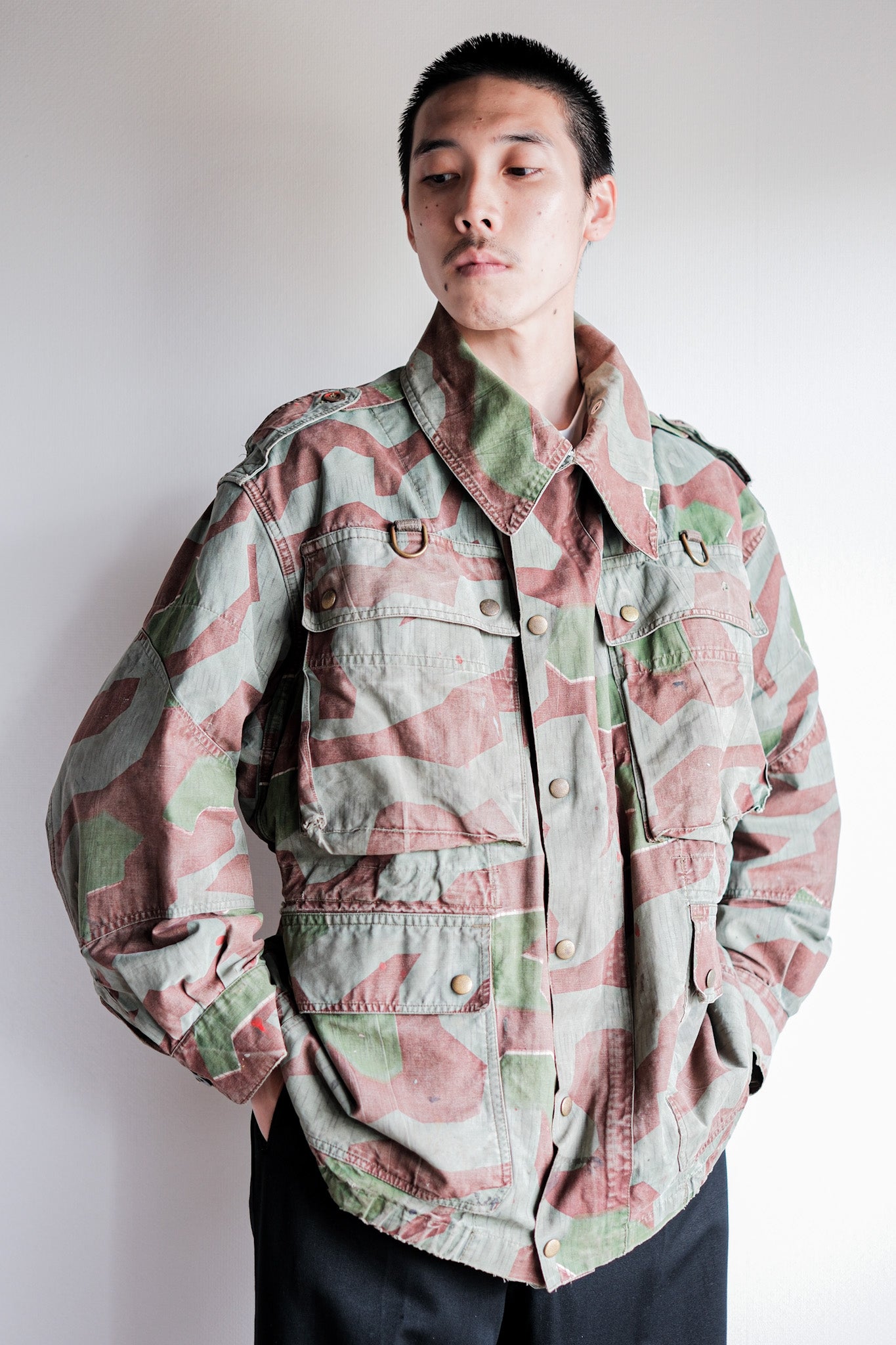 [~ 50's] German Army Splinter Camouflage Paratrooper Jacket