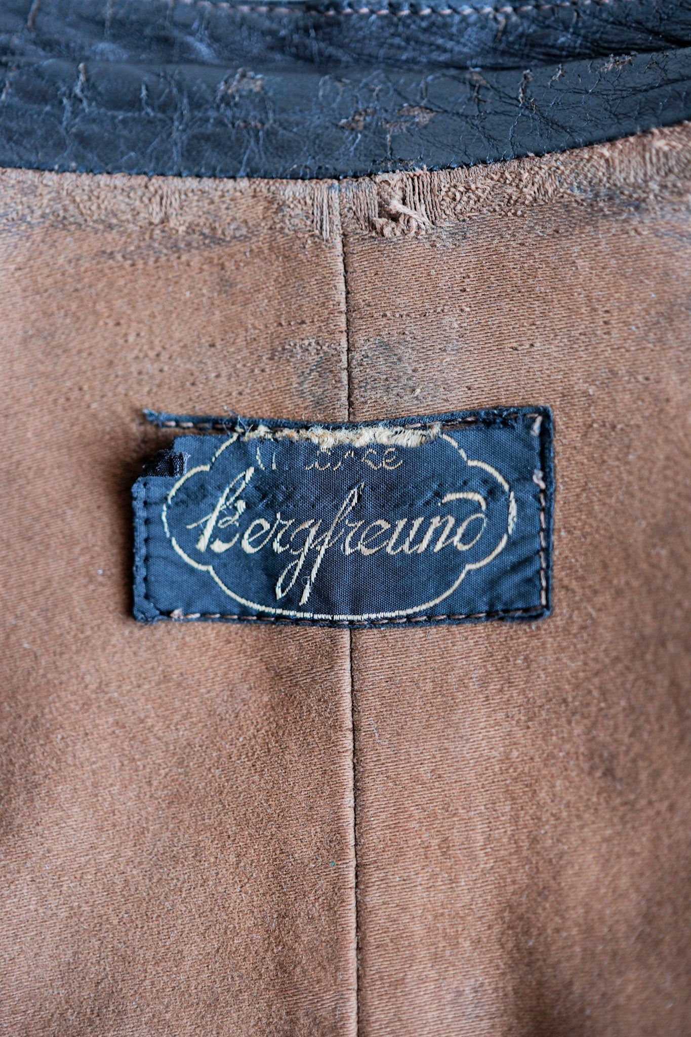 ［~40's］German Vintage Double Breasted Motorcycle Leather Jacket