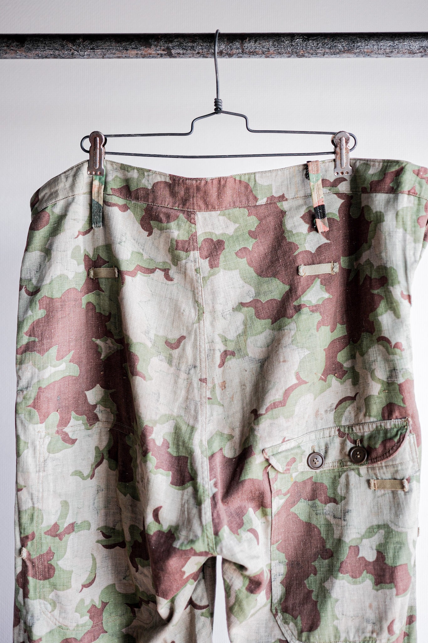 【~50's】Czechoslovakian Army Clouds Camouflage Reversible Trousers "Modified"