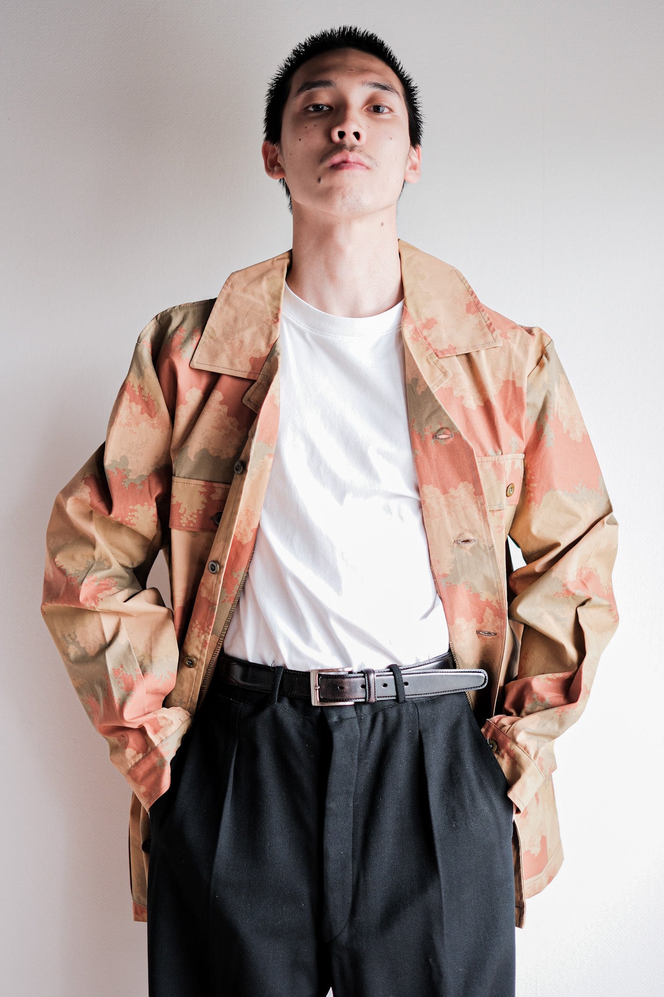 ［~90's］Czechoslovakian Army Desert Pattern Camouflage Field Jacket Size.52 "Test Sample" "Dead Stock"