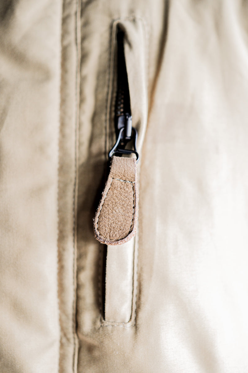 [~80's] Old Yves Saint Laurent Nylon Quilting Blouson พร้อมสายรัดคาง "Pour Homme"