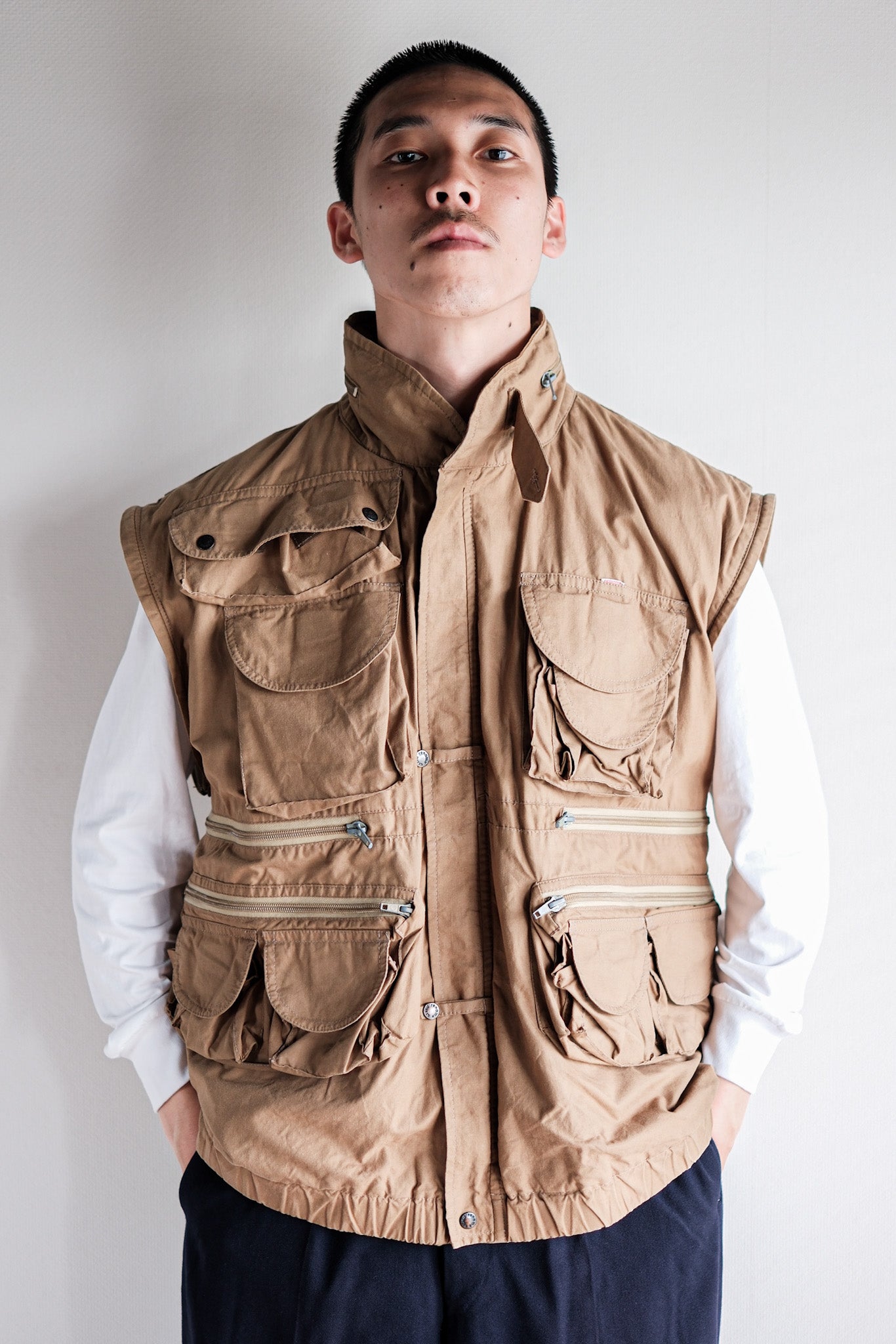 ［~90's］Old Renoma Paris Multi Pocket Photographer Vest Size.48/50