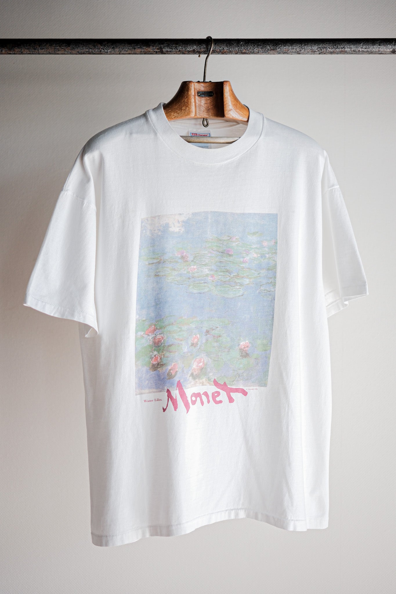 [~ 90's] Vintage Art Print T-Shirt Size.xl "Claude Monet" "Water Lilies" "Made in U.S.A."