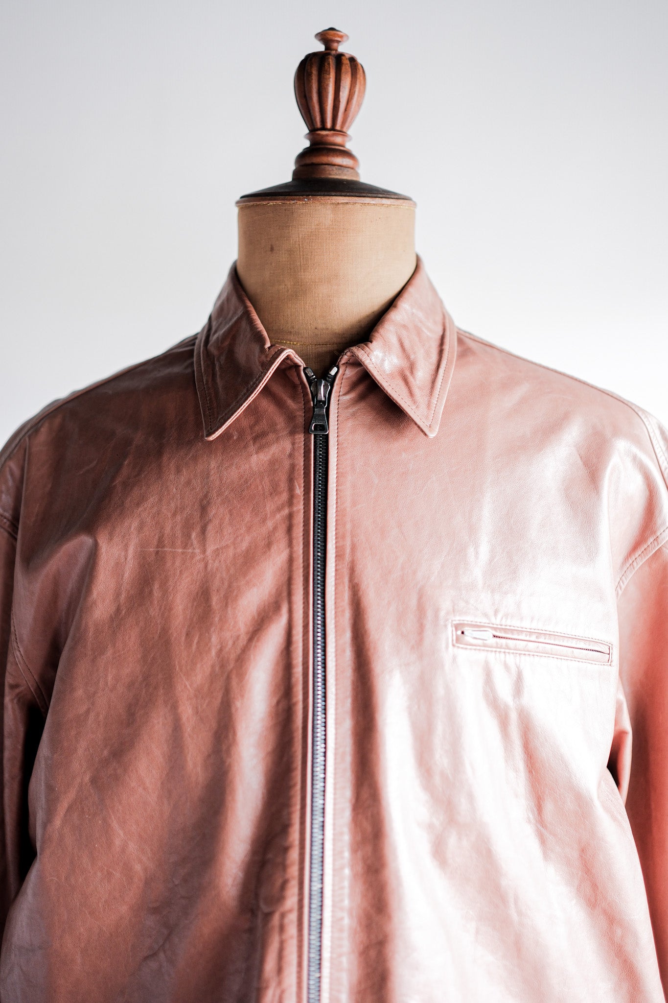 [~90’s] Old JIL SANDER Leather Jacket Size.48