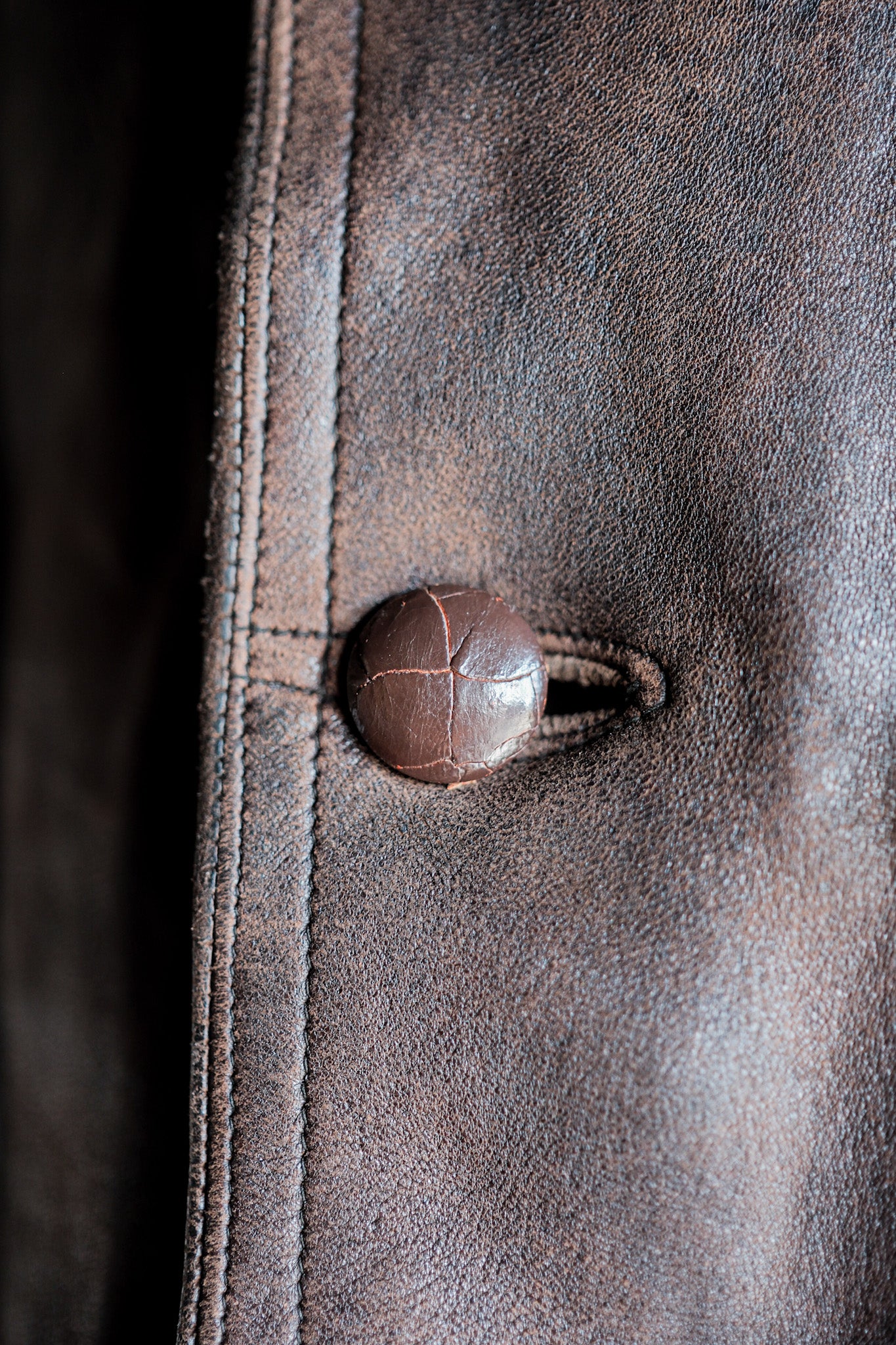 ［~40's］Swedish Vintage Double Breasted Leather Jacket