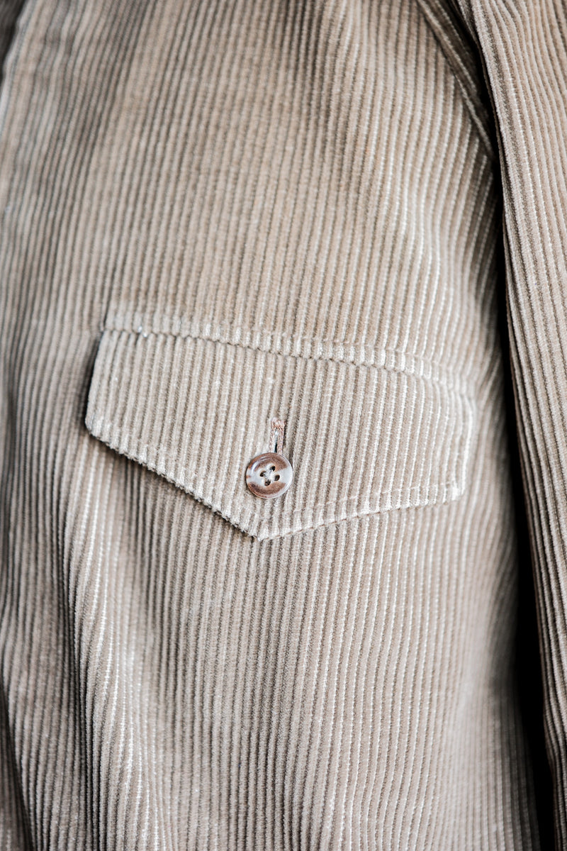 [~80's] Vintage Aquascutum Raglan Sleeve สีน้ำตาล Corduroy Blouson