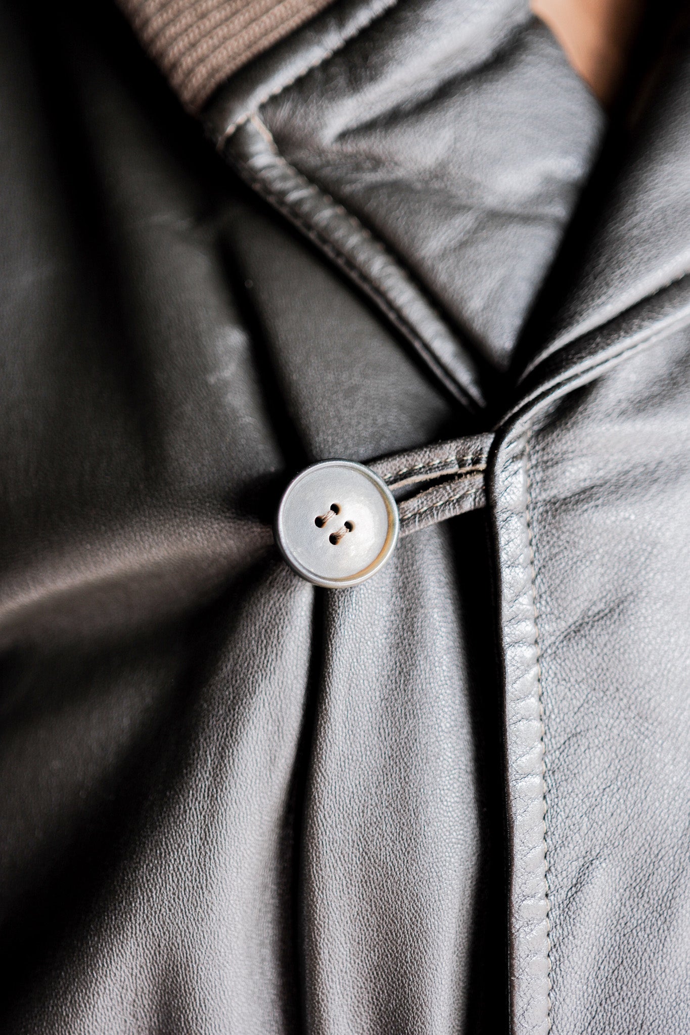 ［~80’s］Old Christian Dior Shawl Collar Leather Blouson Size.50