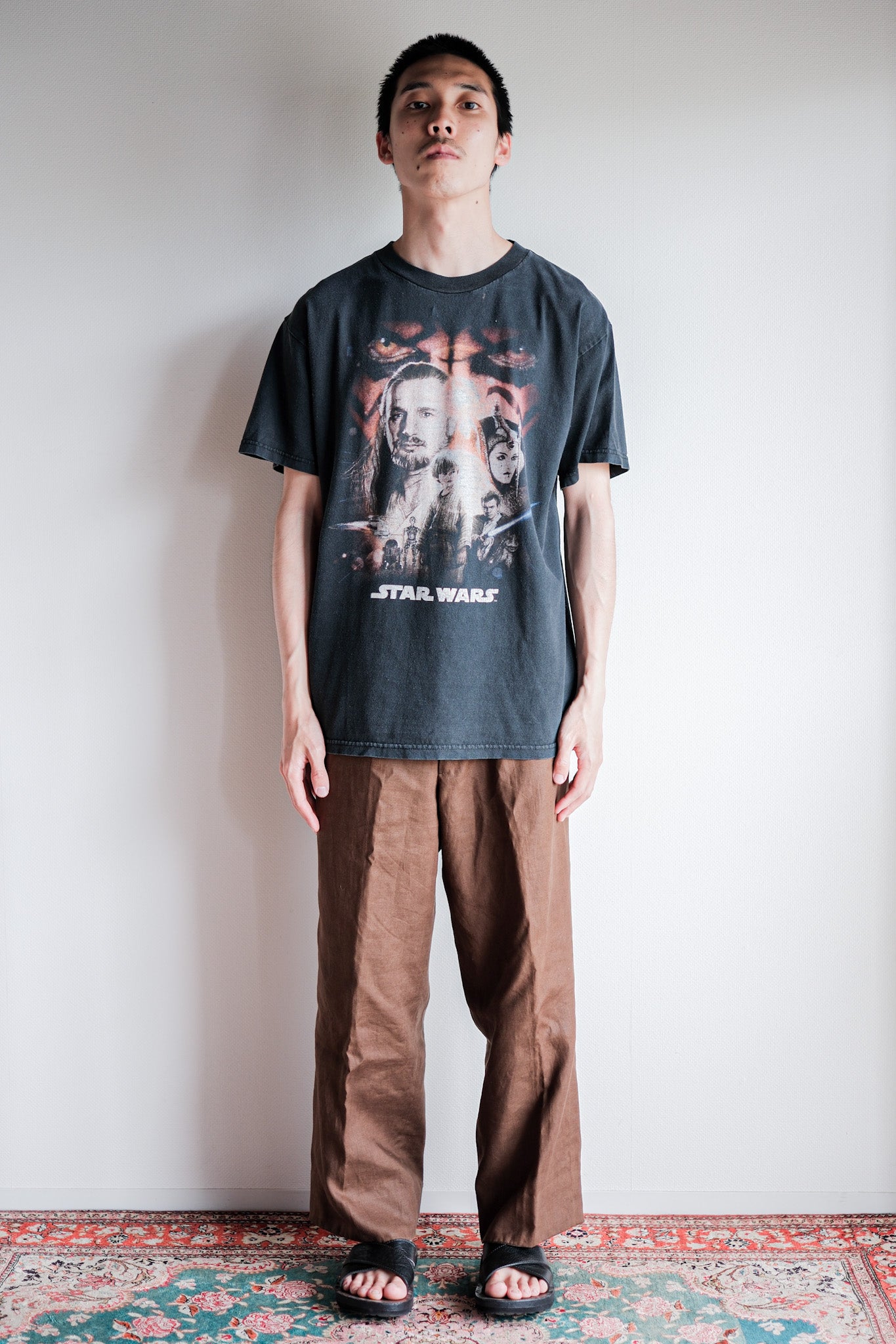 【~90's】Vintage Movie Print T-shirt Size.M "Star Wars Episode I"