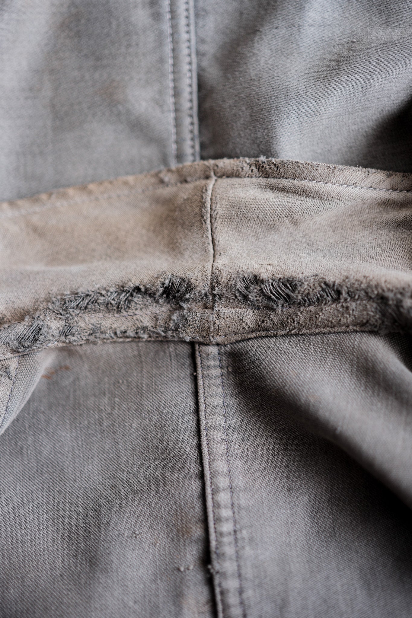［~40's］French Vintage Black Moleskin Work Jacket "Adolphe Lafont"