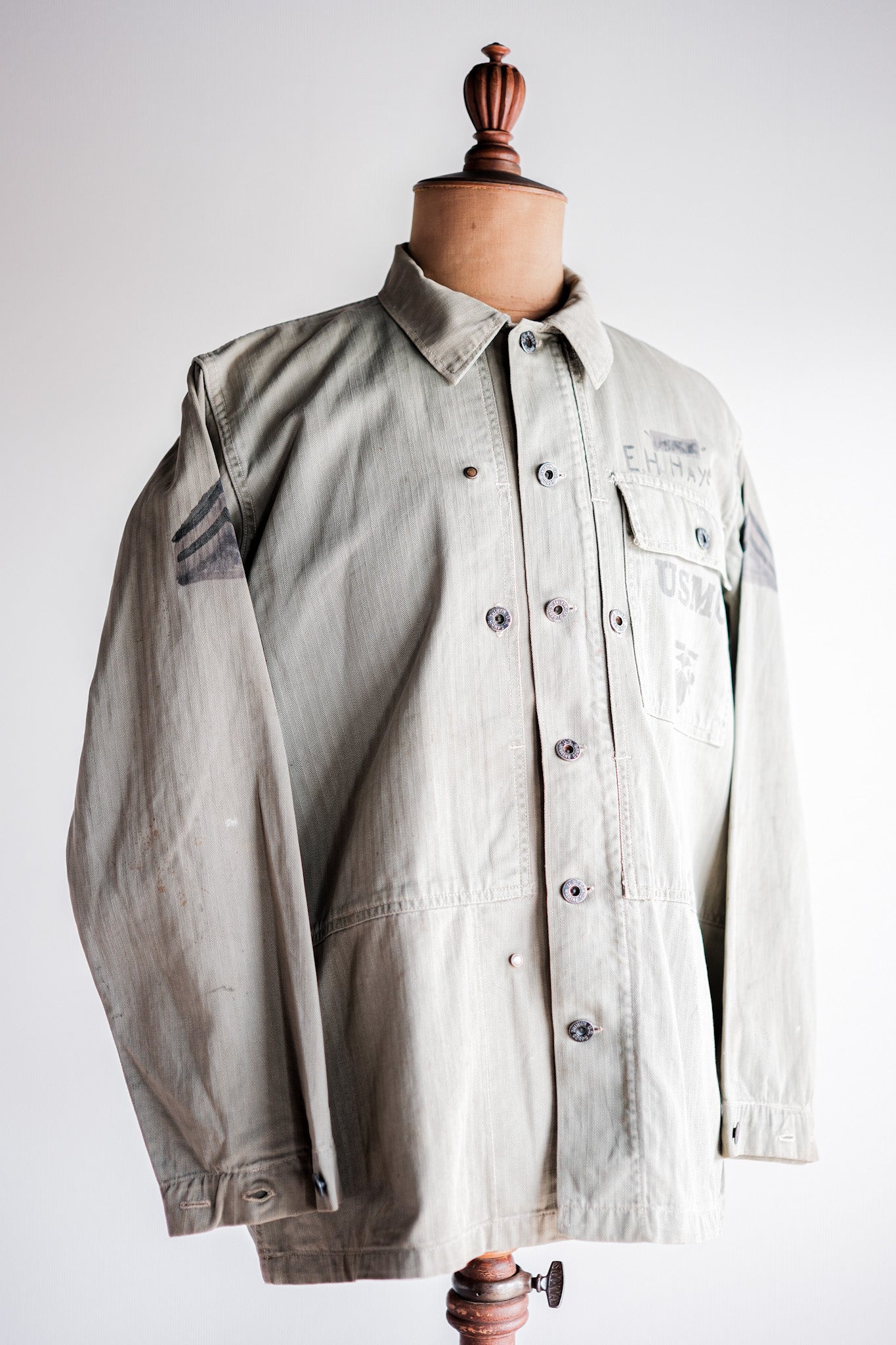 ［~40's］WWⅡ U.S.M.C P-44 HBT Utility Jacket "Hand Paint"