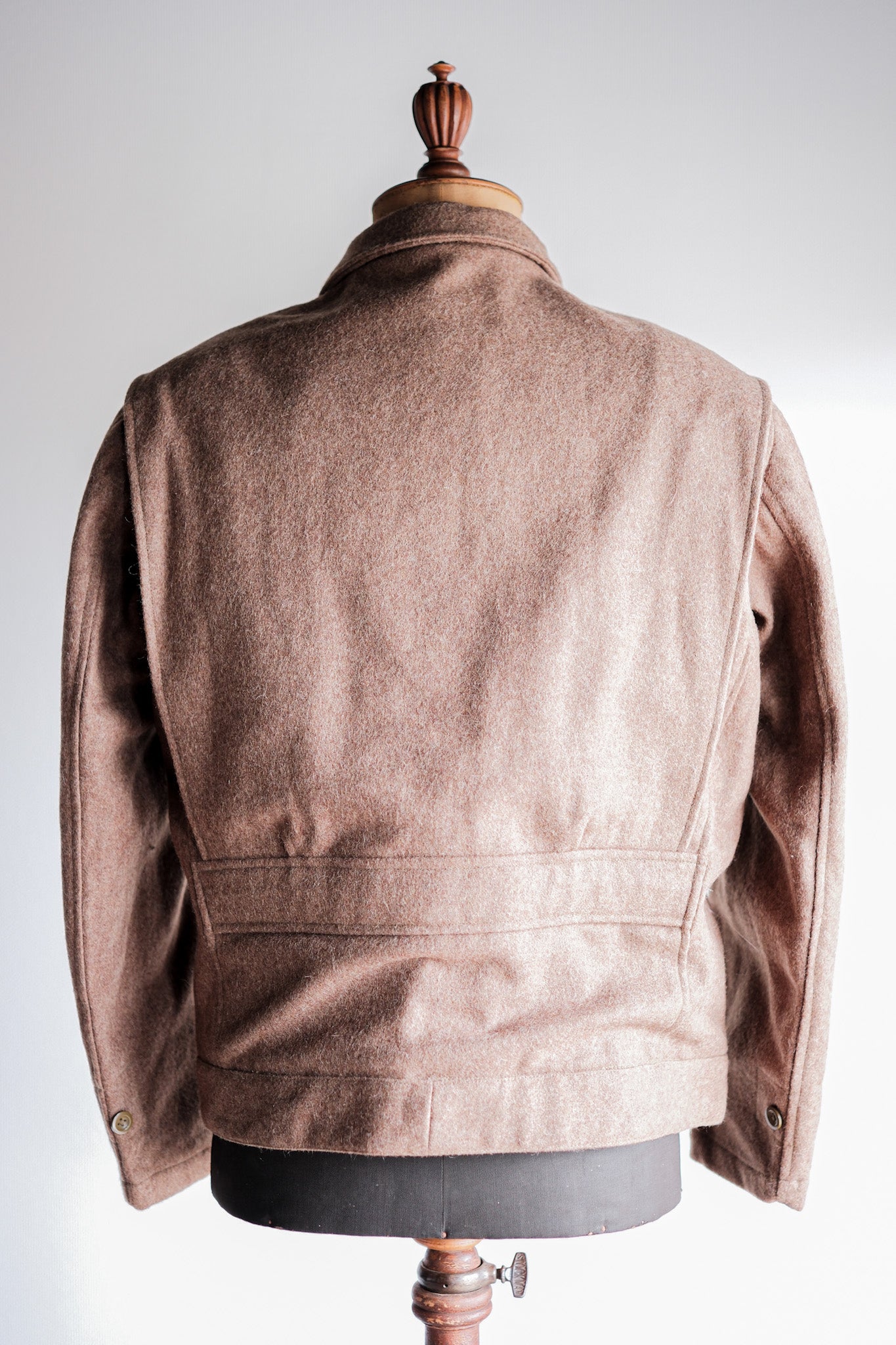 [〜50年代]法國陸軍羊毛夾克，帶下巴帶尺寸。42“死庫存”