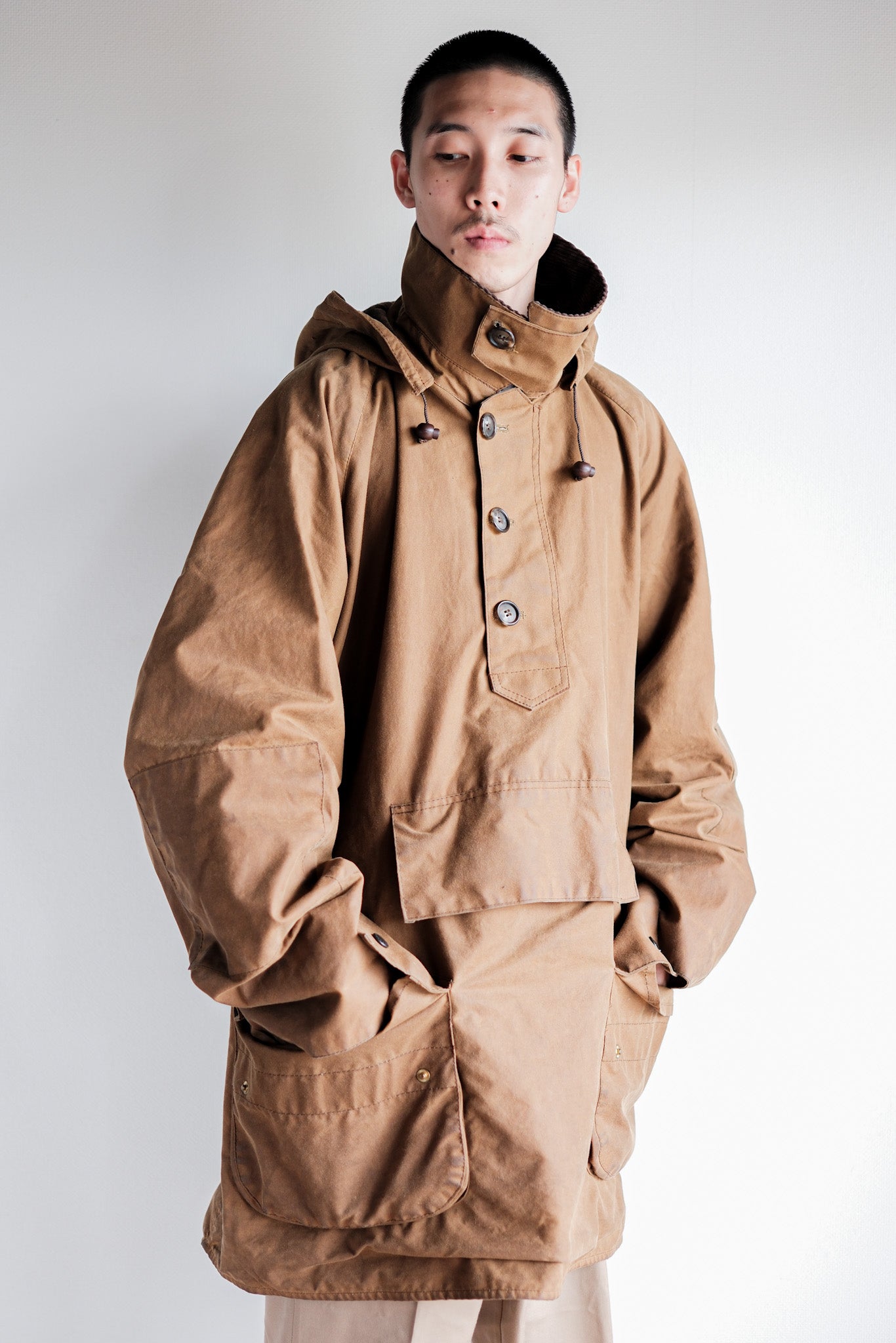 ［~90’s］Vintage Barbour “LONGSHOREMAN” 3 Crest Size.EX LARGE