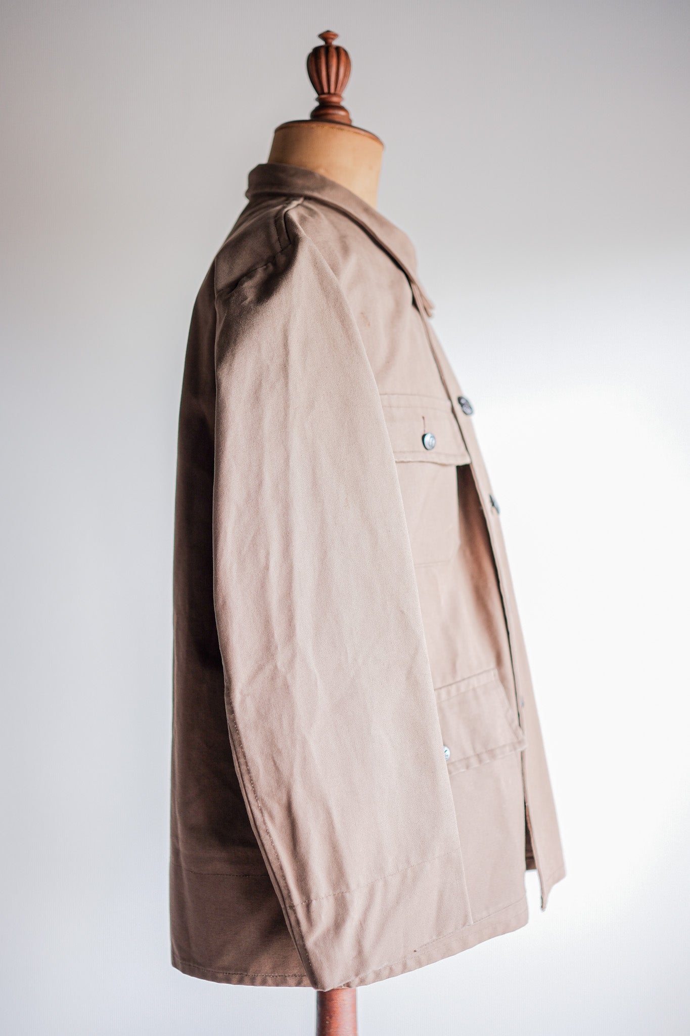 ［~50's］French Vintage Cotton Linen Canvas Hunting Jacket "Dead Stock"