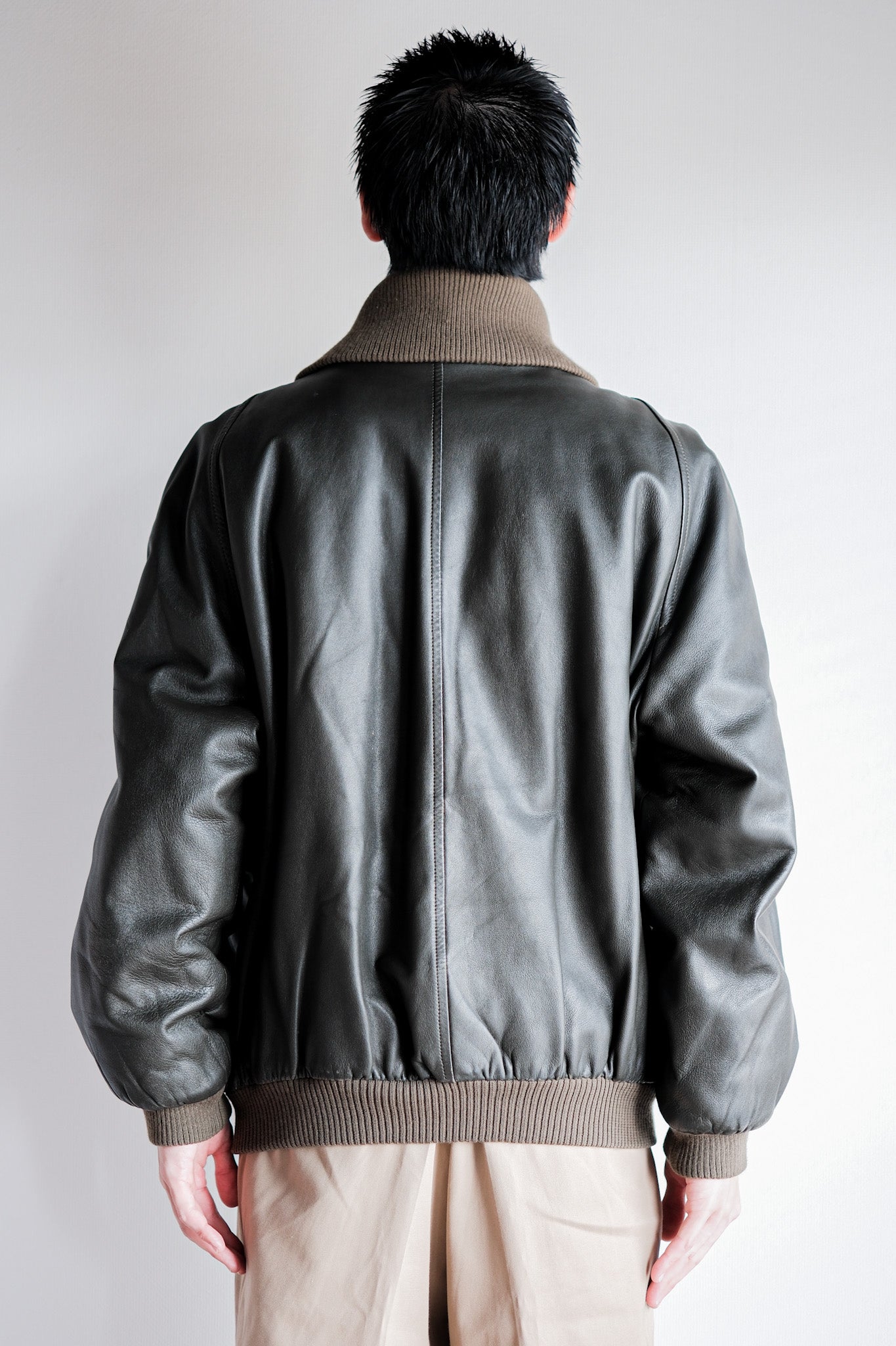 ［~80’s］Old Christian Dior Shawl Collar Leather Blouson Size.50
