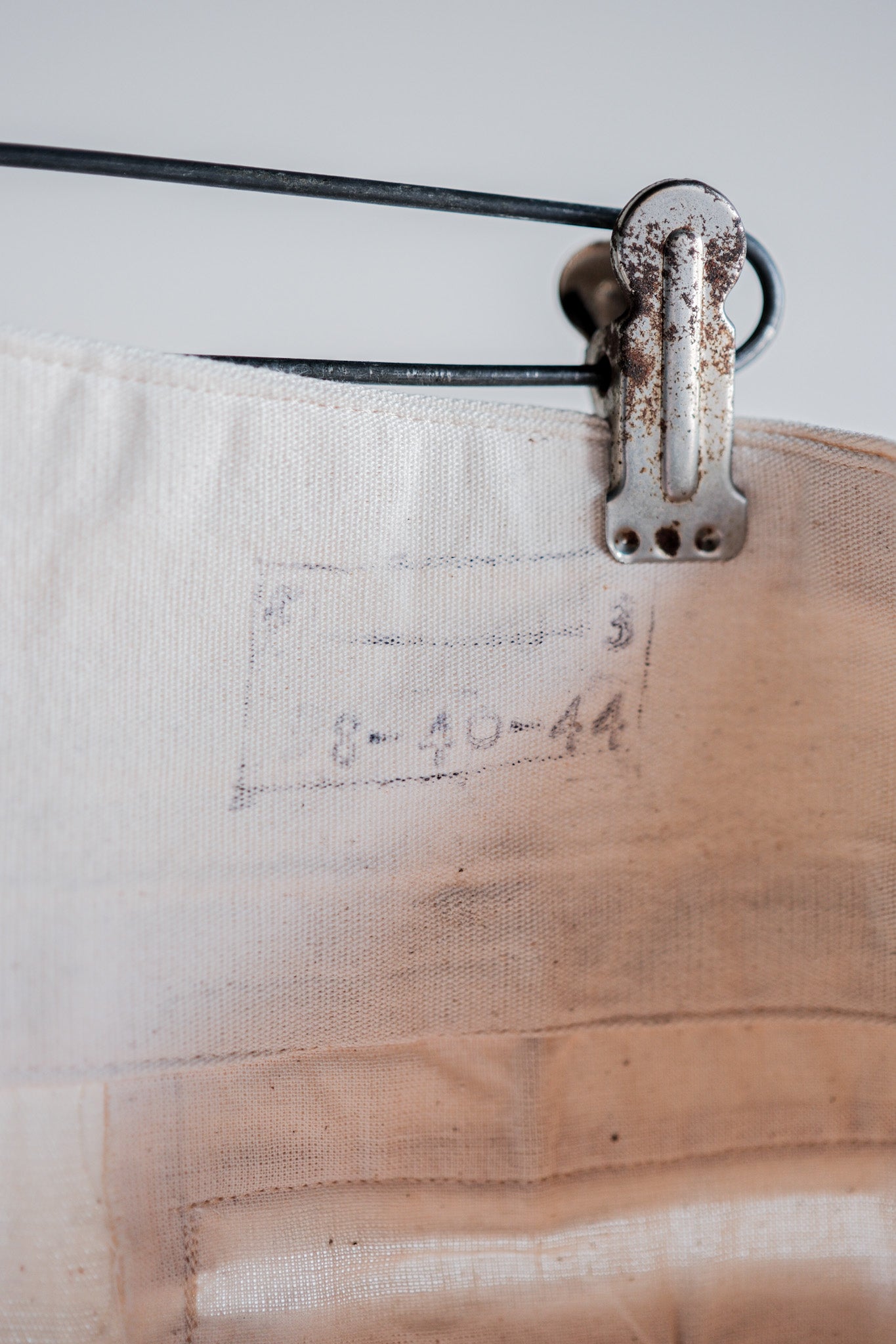 ［~20’s］French Army Cotton Linen Trousers “Dead Stock”