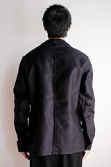 [~ 60's] แจ็คเก็ตตัวตุ่นสีดำวินเทจฝรั่งเศสขนาด 50 "Le Mont Stockel" "Dead Stock"