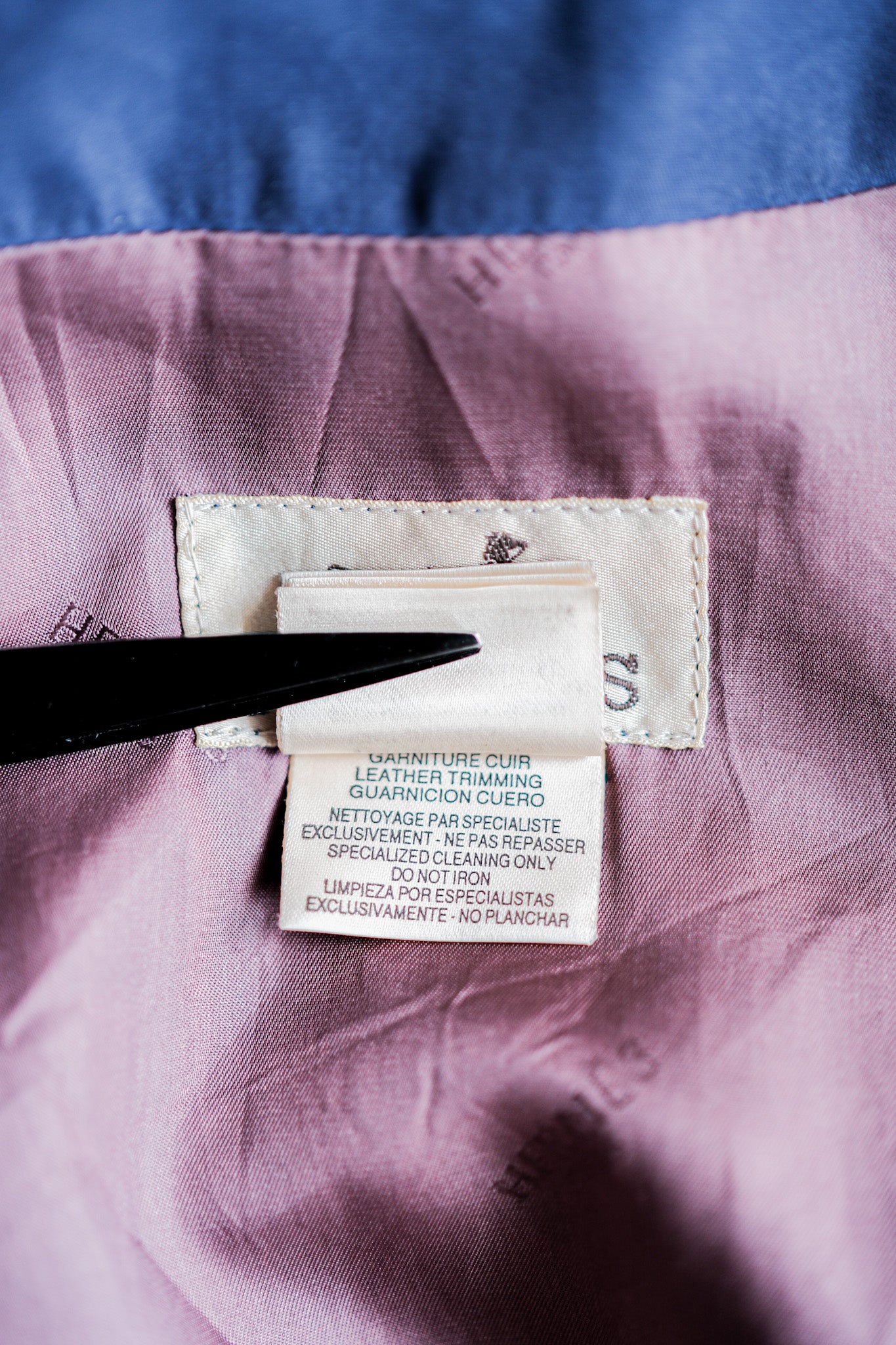 【~80's】Old Hermès Paris Zip Up Blouson Size.54