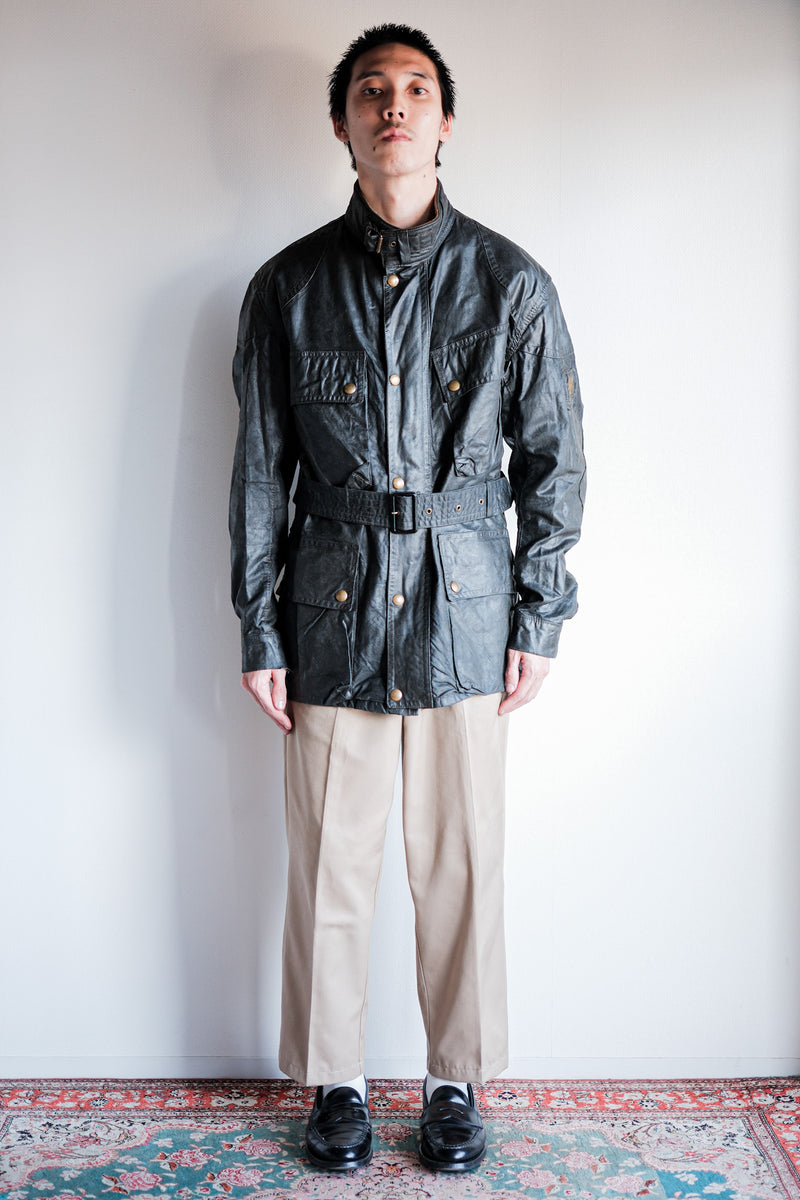 【~60's】Vintage Belstaff Waxed Jacket Size.38 "TRIALMASTER"