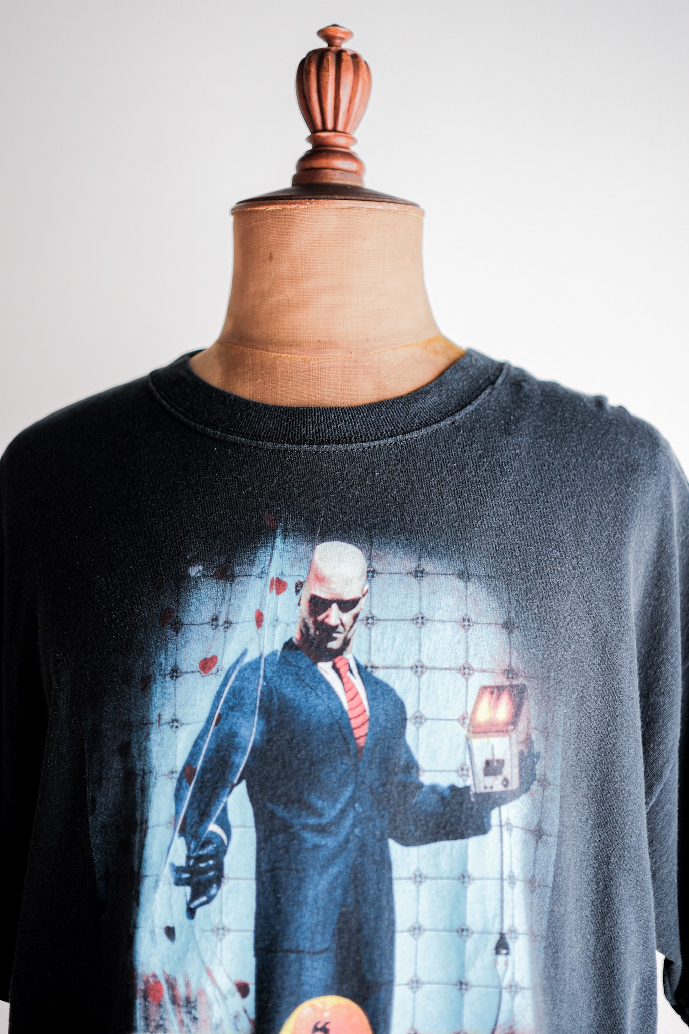 【~00's】Vintage Game Print T-shirt Size.XL "Hitman - Blood Money"