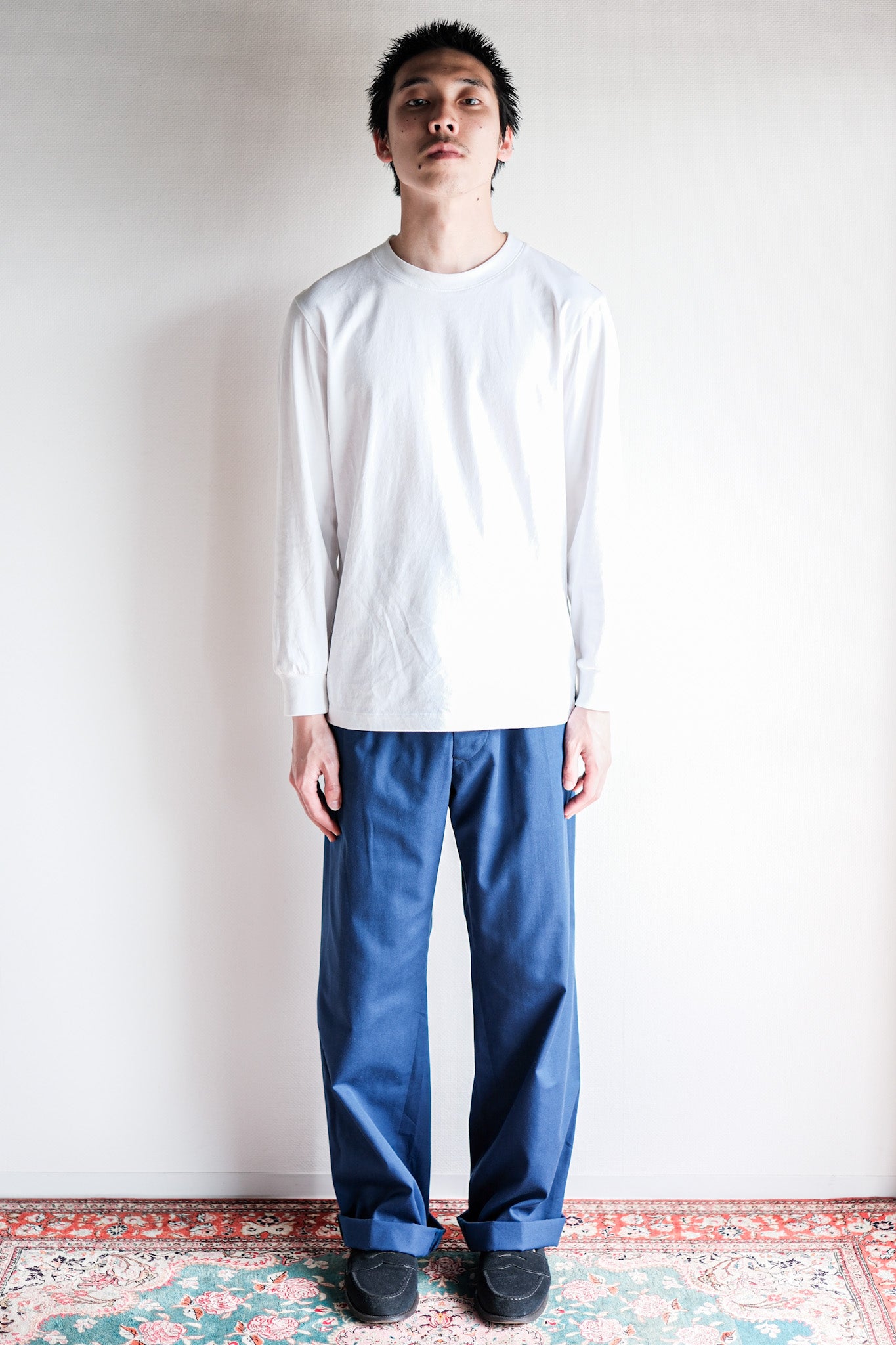 ［~40's］British Vintage Blue Cotton Trousers "CC41" "Dead Stock"