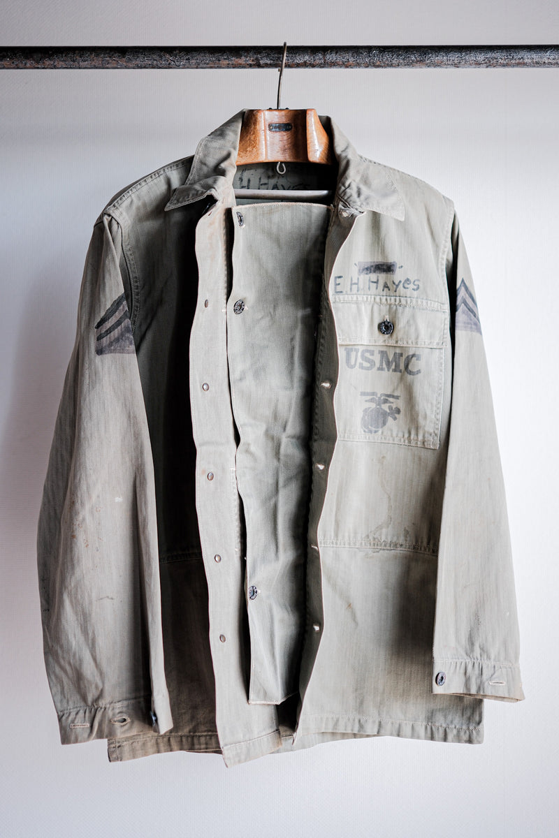 [~ 40's] WWⅱS.C P-44 HBT Jacket "Paint Hand Paint"