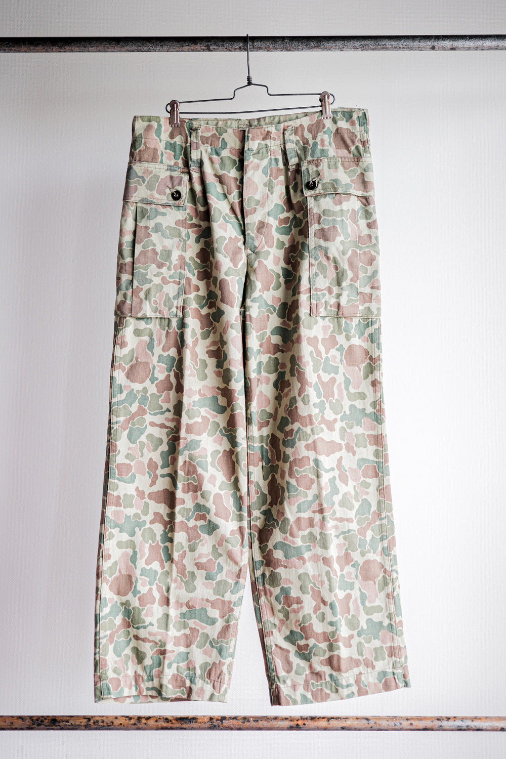 【~50's】Dutch Army Frogskin Camouflage Field Trousers Size.46