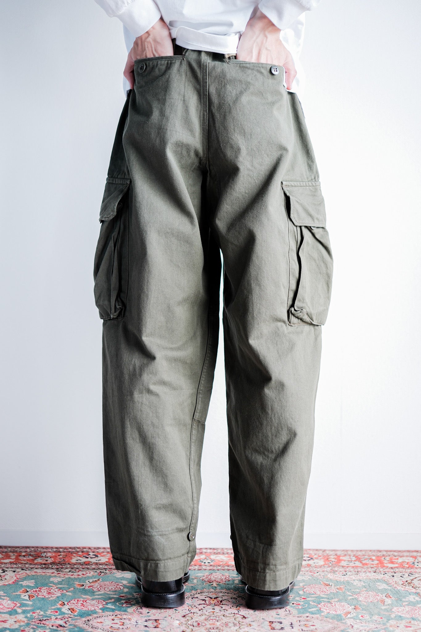 ［~60's］French Army M47 Field Trousers Size.21