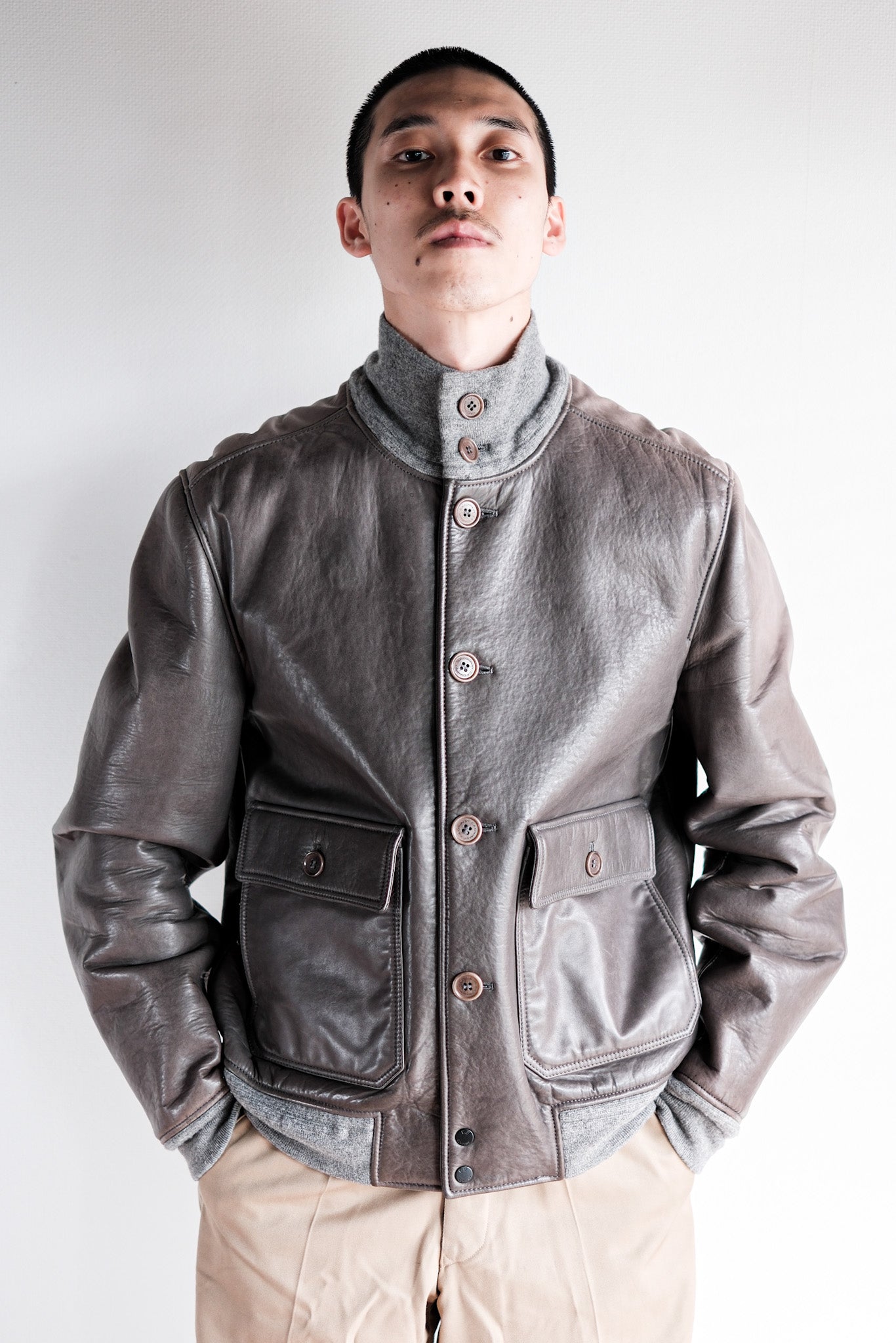 ［08AW］Old C.P.Company Leather Jacket Size.50
