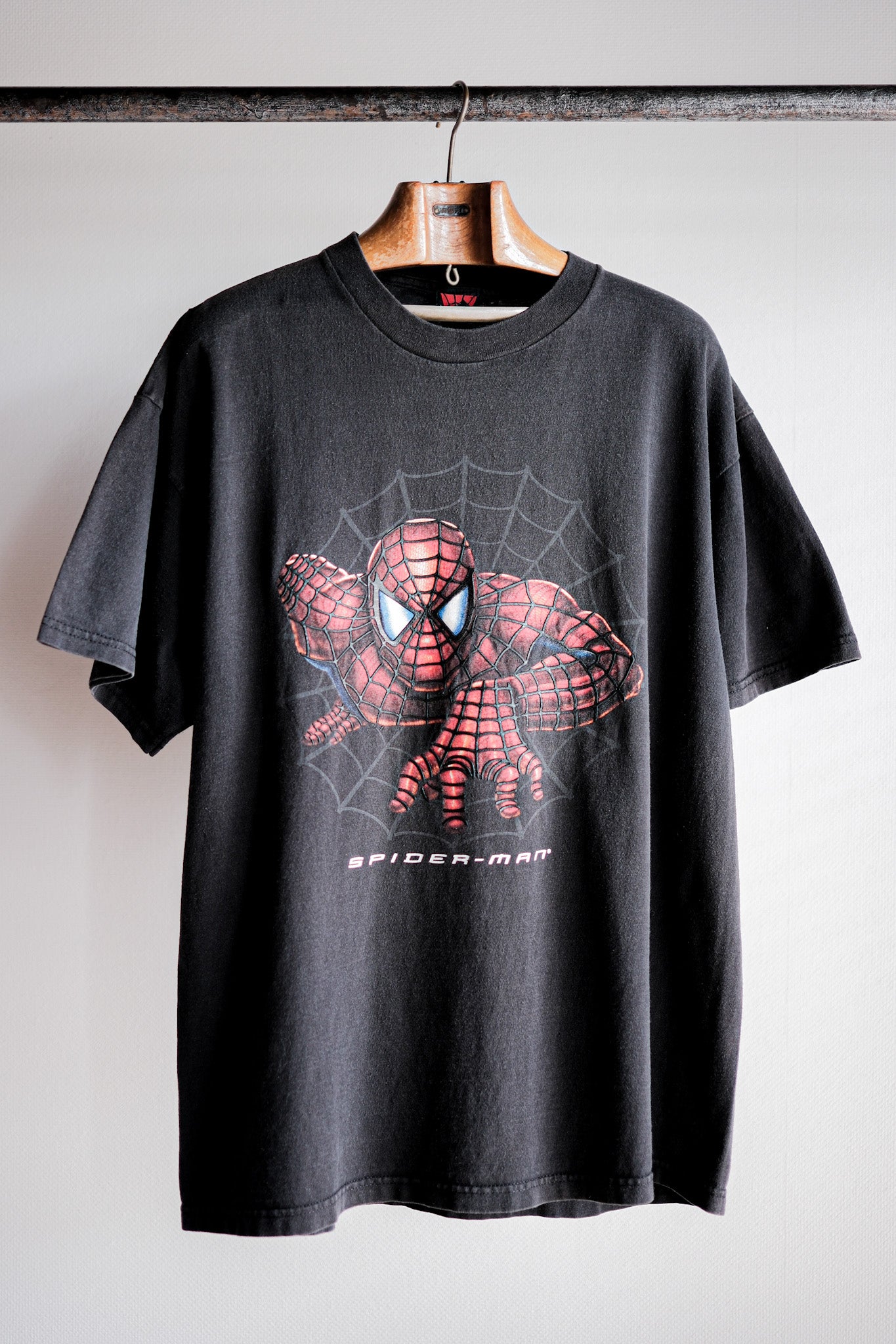 [~ 00's] หนังวินเทจพิมพ์เสื้อยืดขนาด XL "Spider-Man" "Made in US.A"