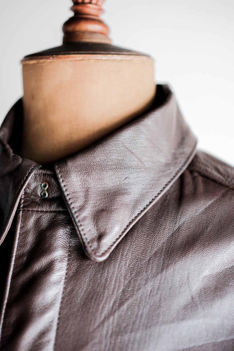 [~ 80's] Willis & Geiger A-2 Type Leather Jacket Size.44 "Made in US.A"