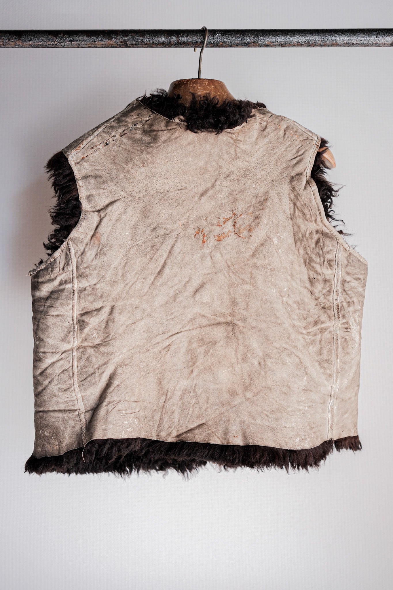 【~40's】WWⅡ German Waffen-SS Winter Sheepskin Fur Vest