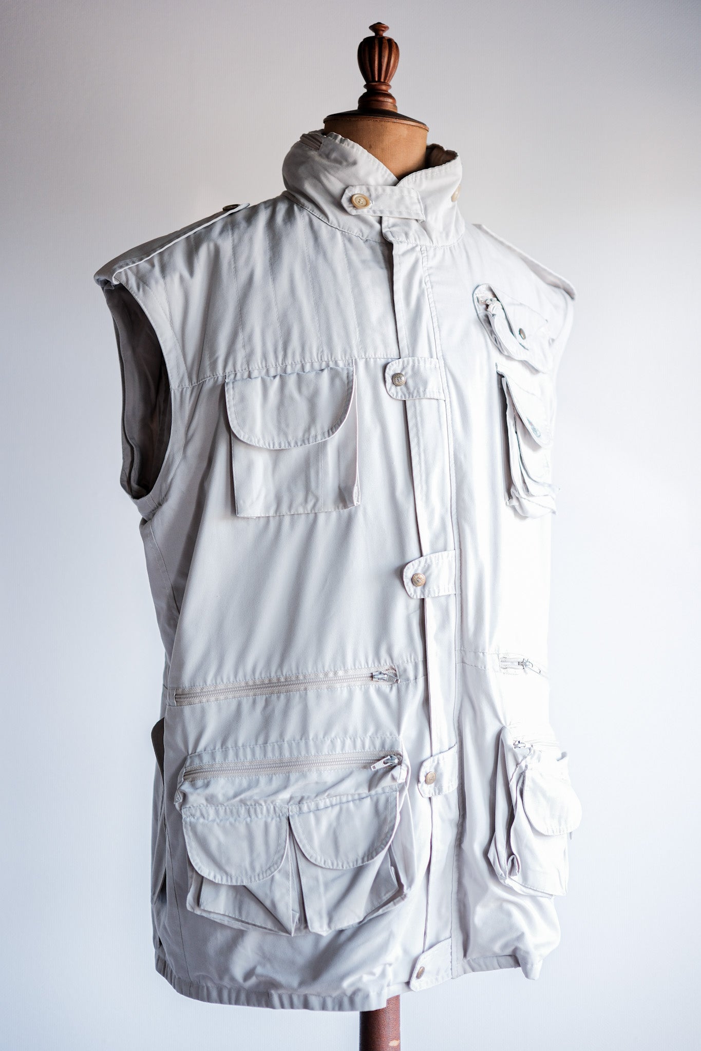 ［~90's］Old Renoma Paris Detachable Sleeve Multi Pocket Jacket With Liner