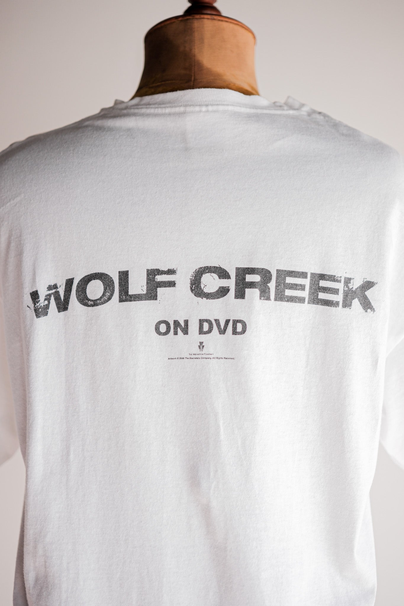 [~ 00's] เสื้อยืดพิมพ์หนังวินเทจขนาดเสื้อยืด "Wolf Creek"