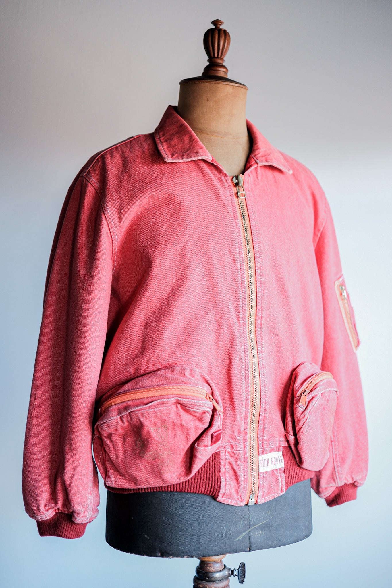 90's】Old PINK HOUSE Red Denim Blouson