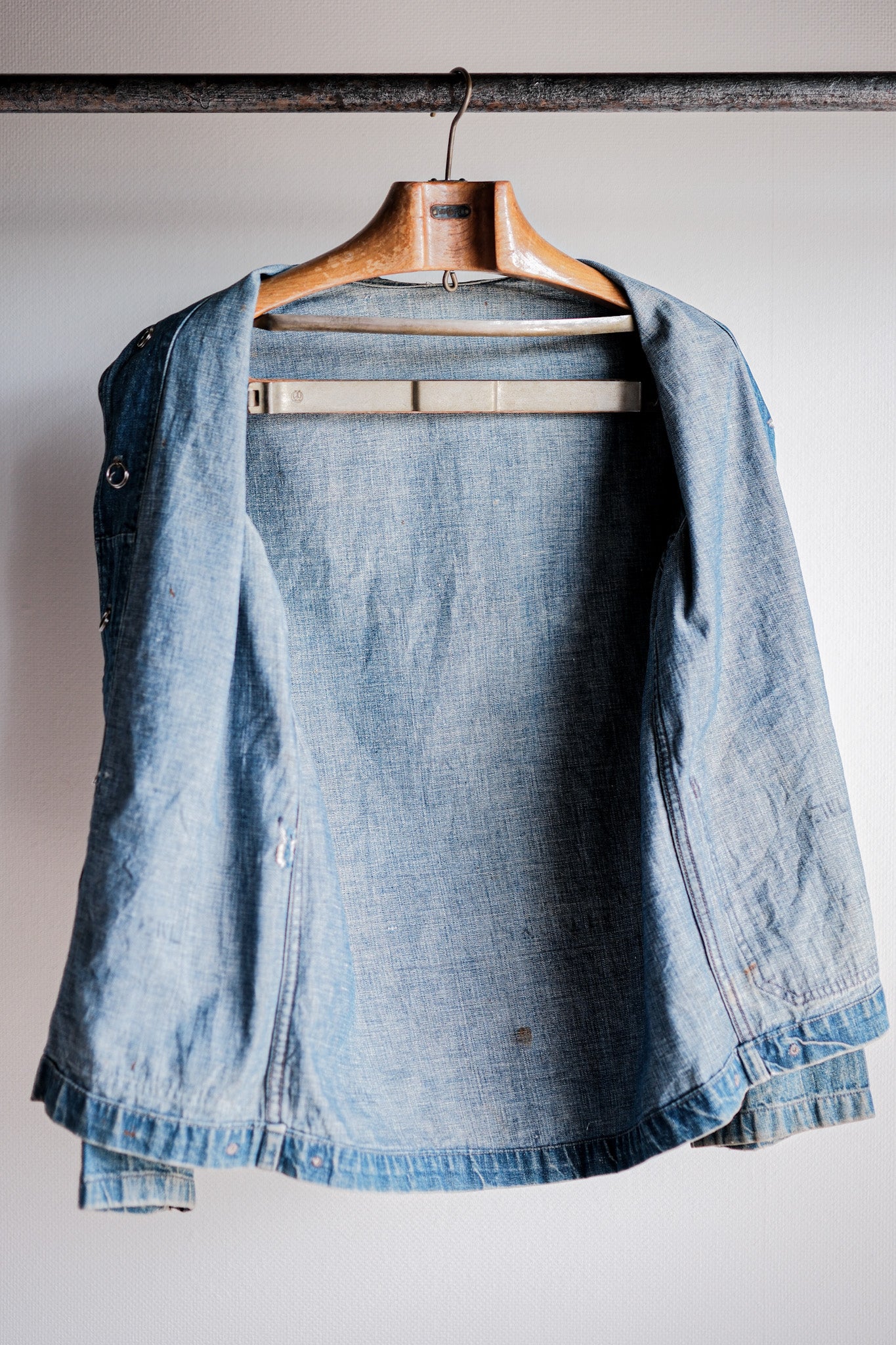 ［~40’s］WWⅡ U.S.NAVY Shawl Collar Denim Coverall