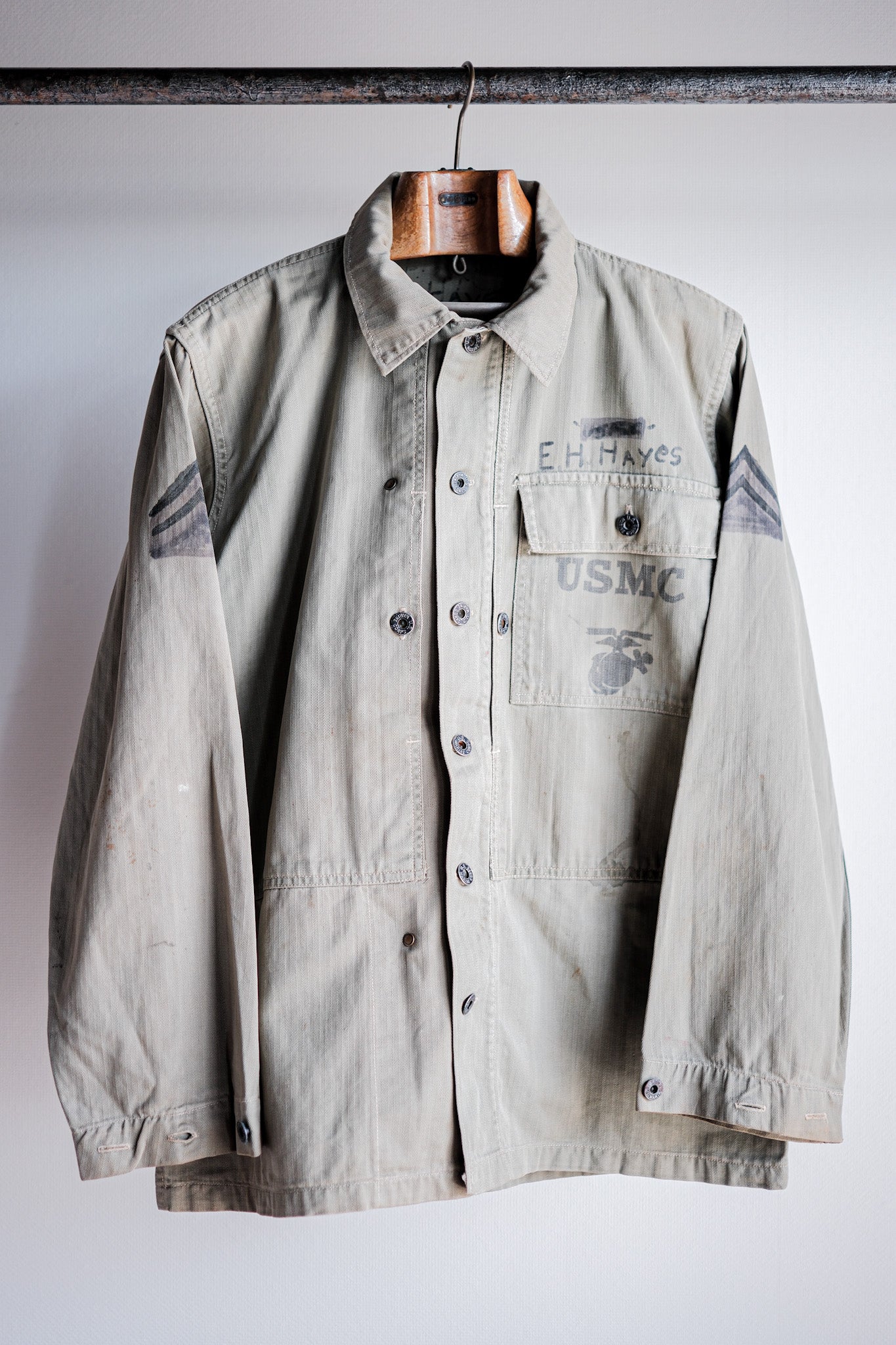 ［~40's］WWⅡ U.S.M.C P-44 HBT Utility Jacket "Hand Paint"