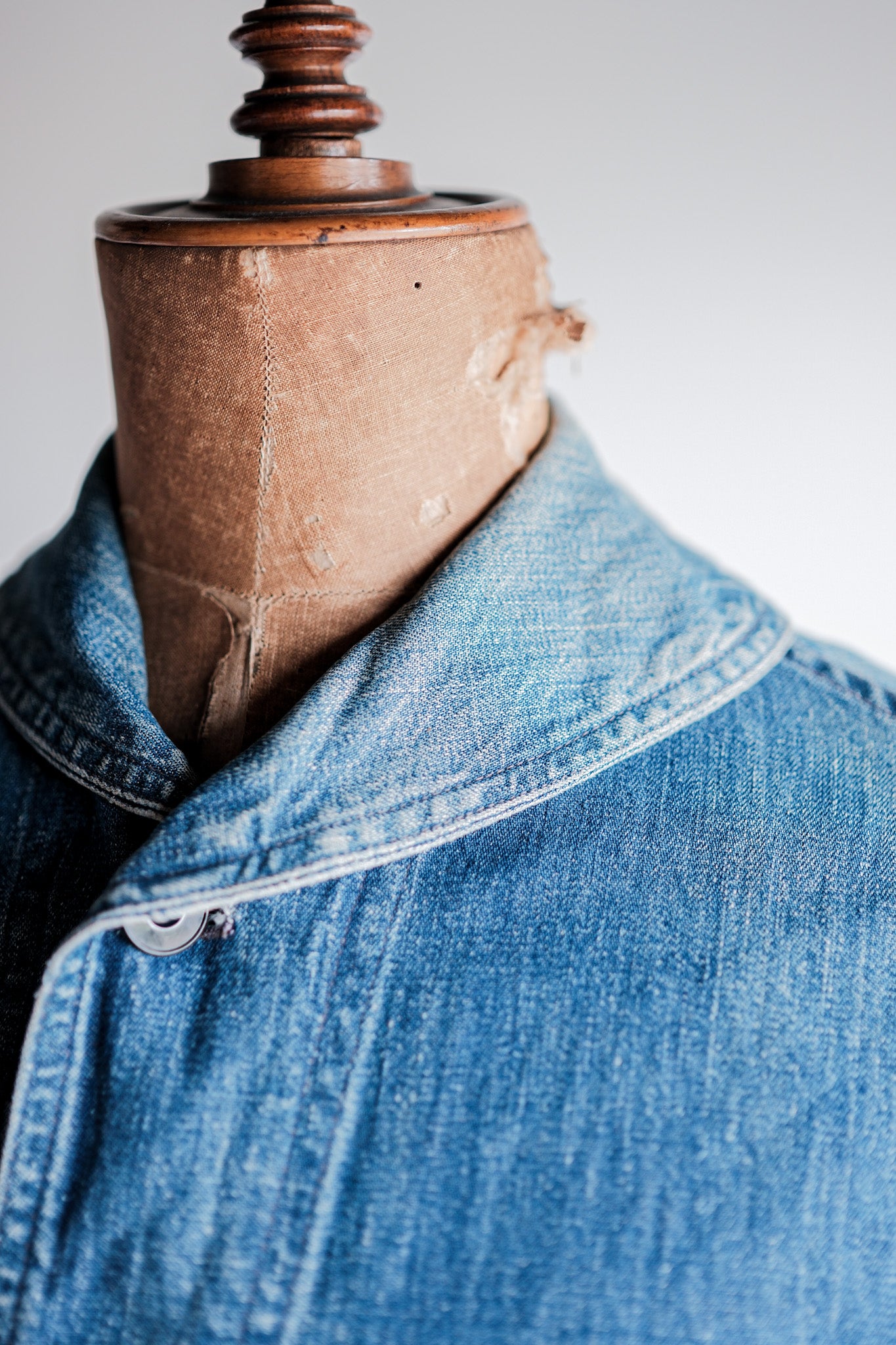 ［~40’s］WWⅡ U.S.NAVY Shawl Collar Denim Coverall