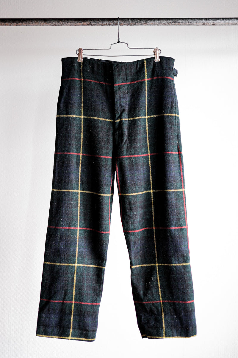 【~60's】Scottish Military Ceremony Wool Trousers Size.9